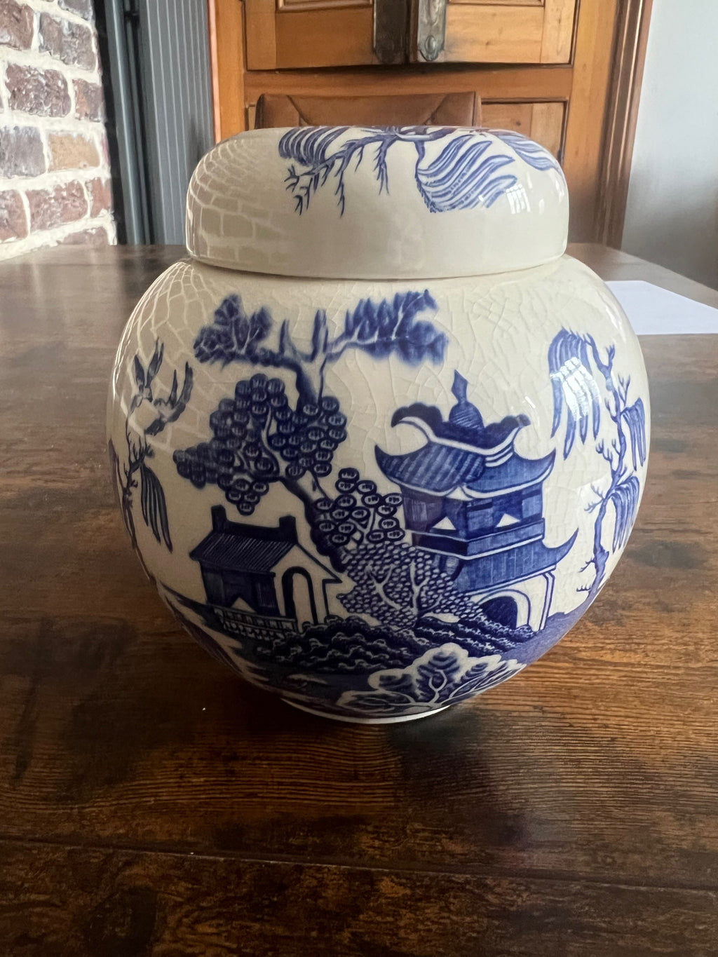 Masons. Old Willow Ginger Jar image 3
