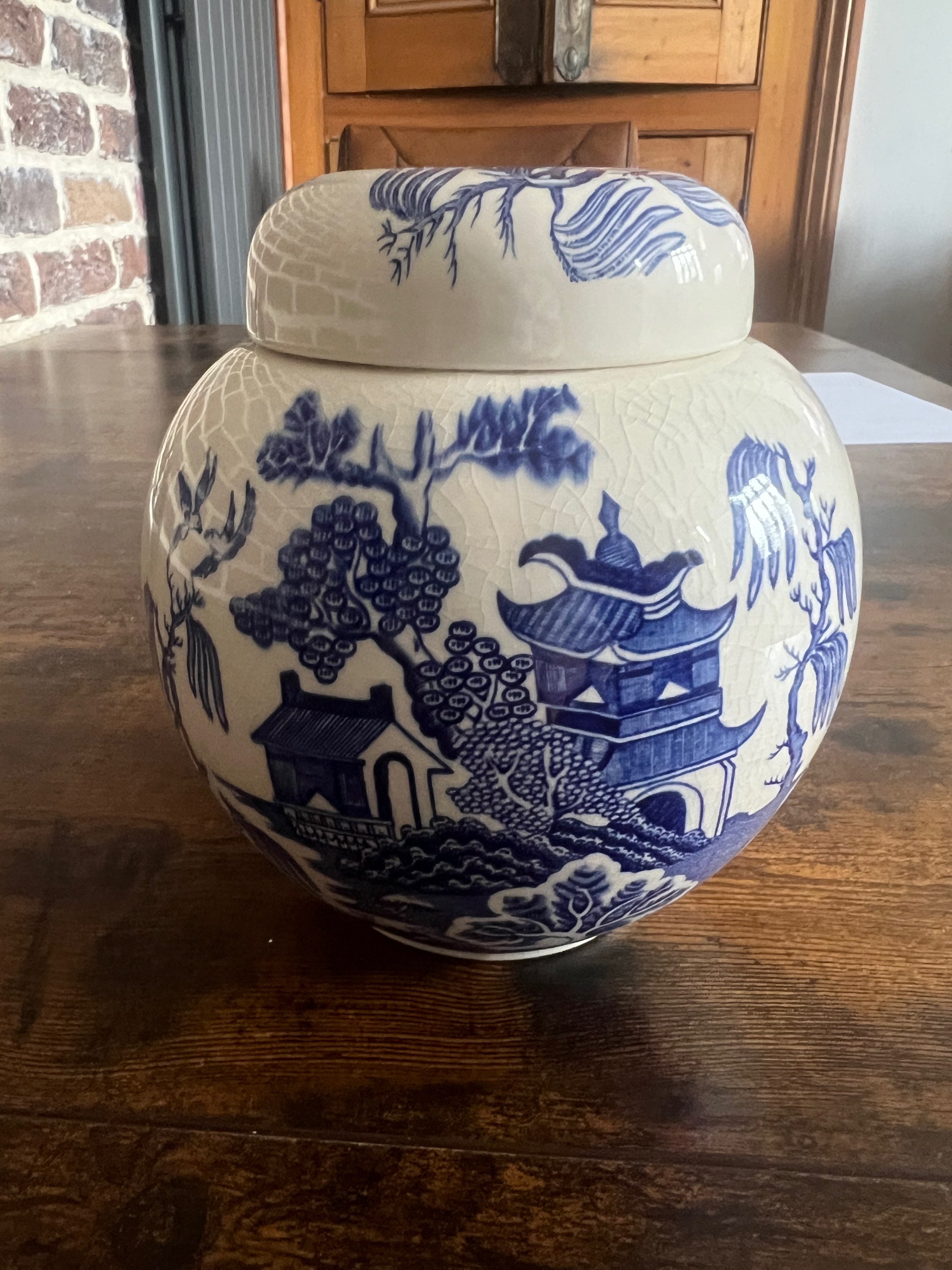 Masons. Old Willow Ginger Jar image 3