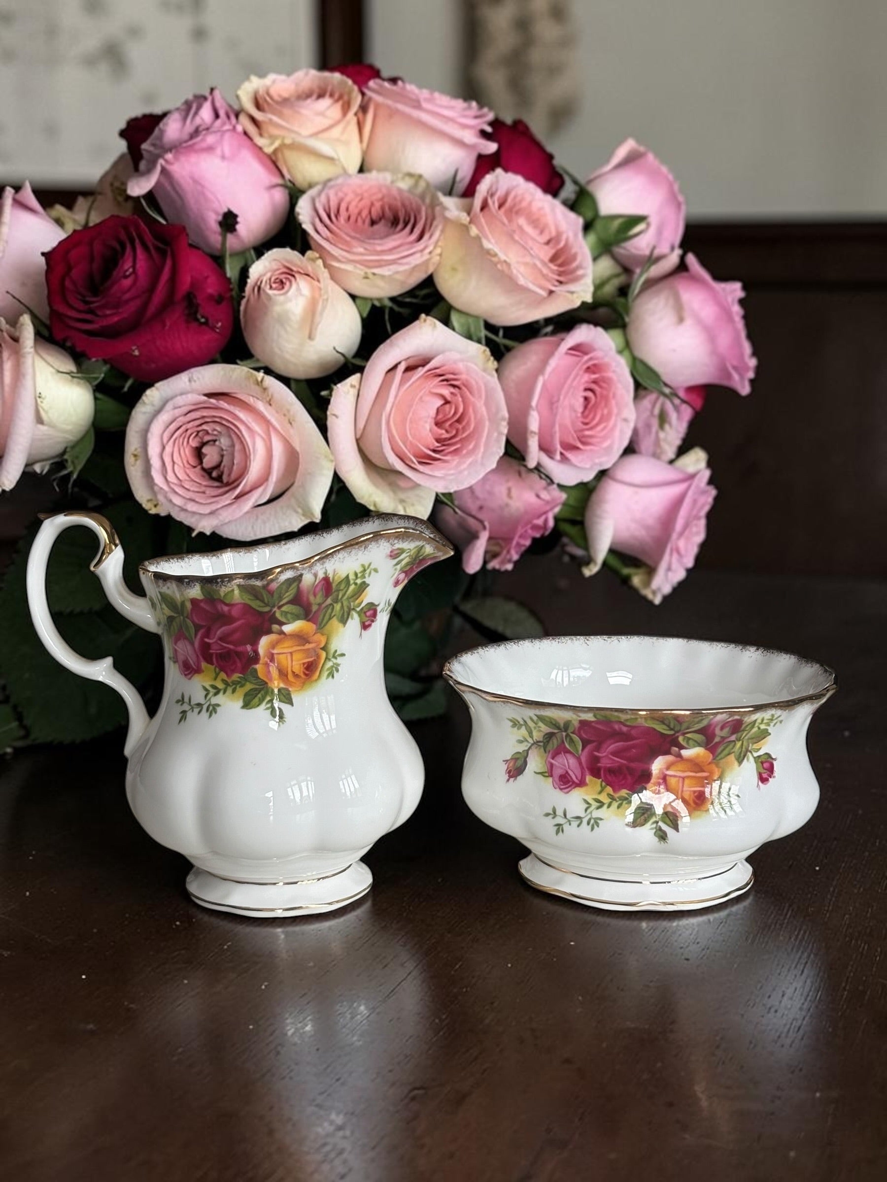 Second Quality Milk Jug & Sugar Bowl