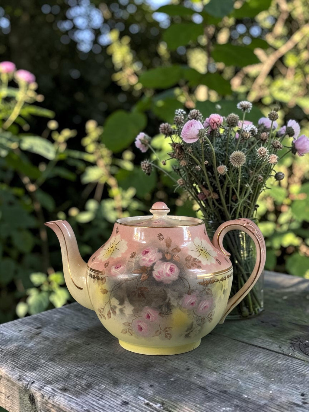 Gibson&Sons, Burslem Large Floral Teapot  image 1