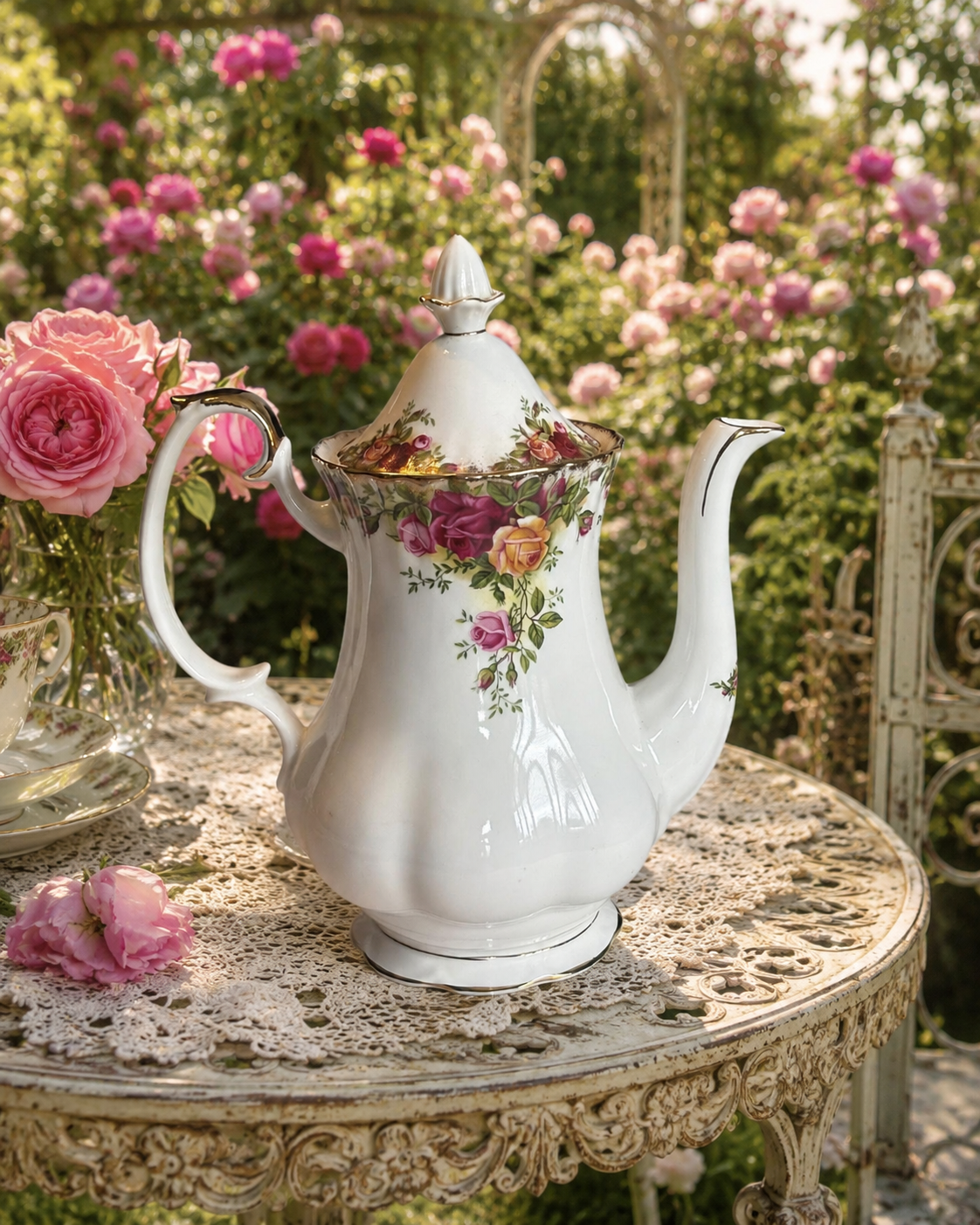 Royal Albert Old Country Roses Medium Coffee Pot