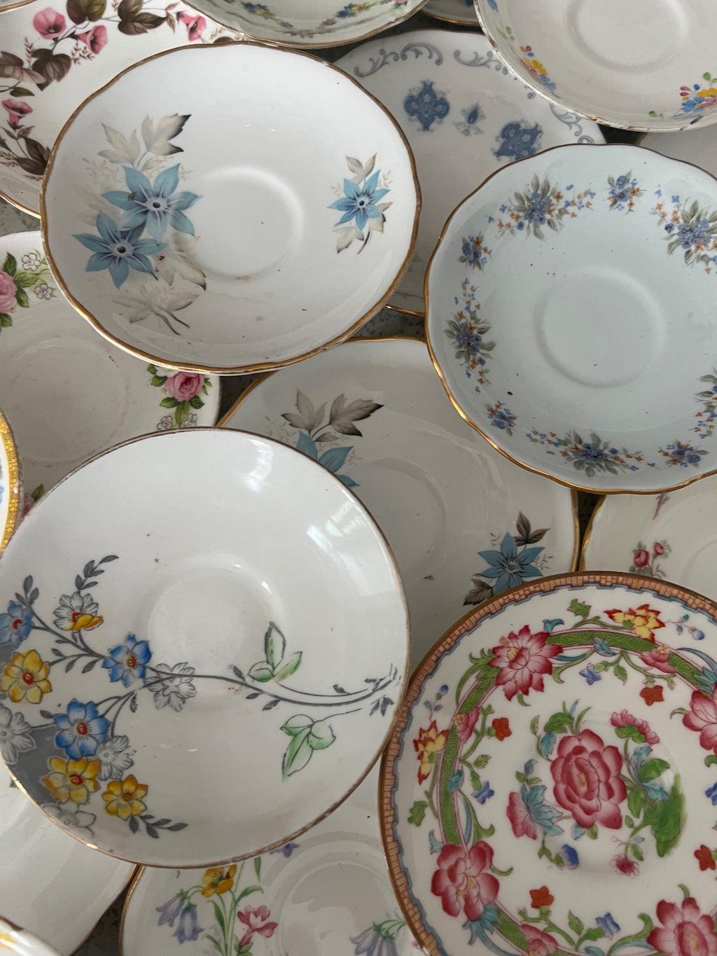 X 50 Vintage China Saucers.  image 4