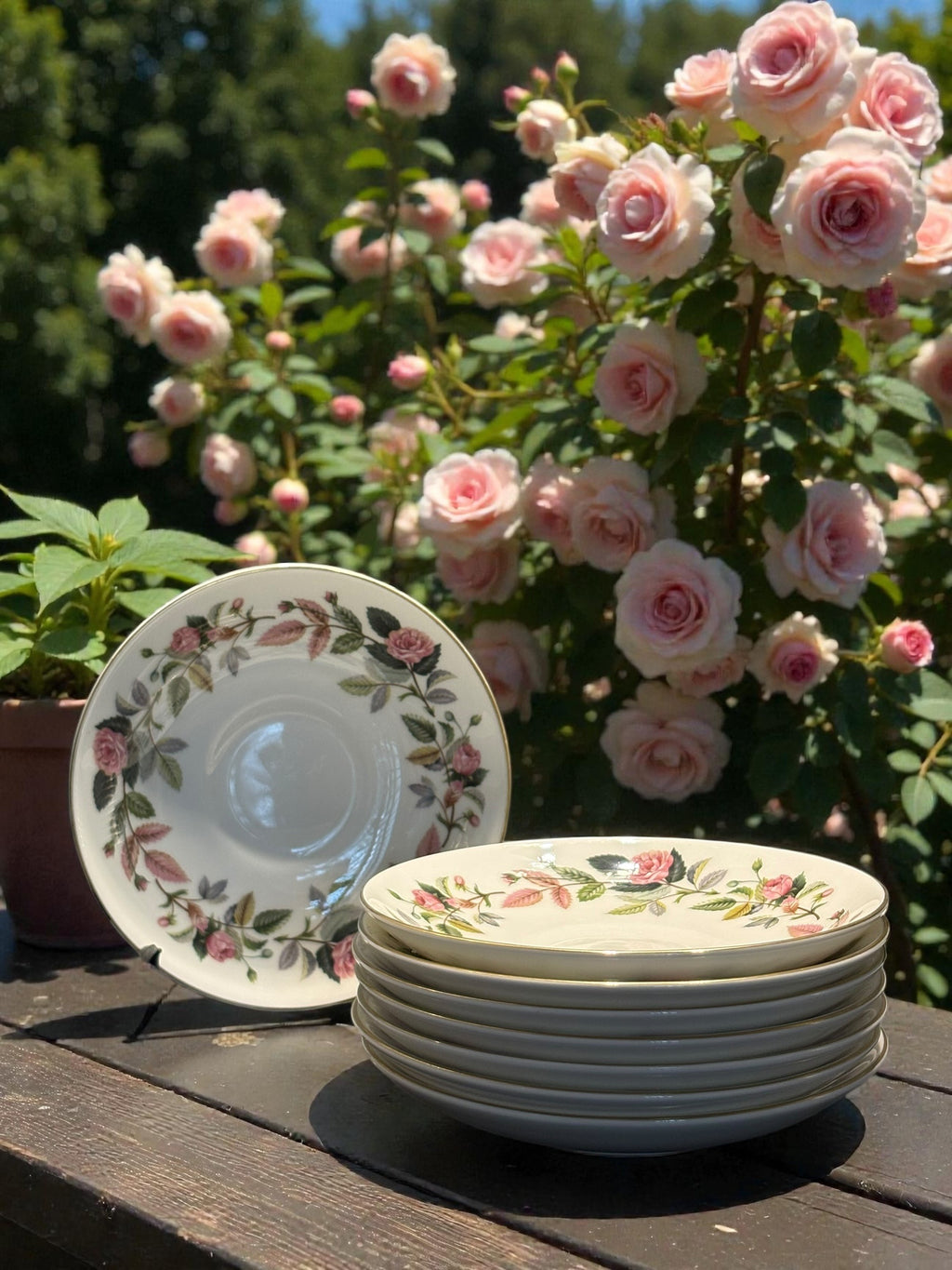 Wedgwood Bone China Hathaway Rose Quartet image 4