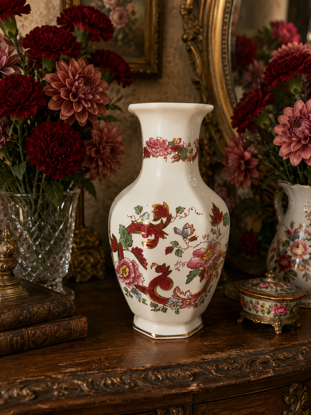 Masons ‘Mandalay Red’ Vase