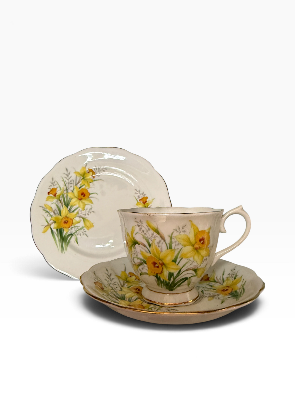 Royal Albert. Daffodil. Trio.