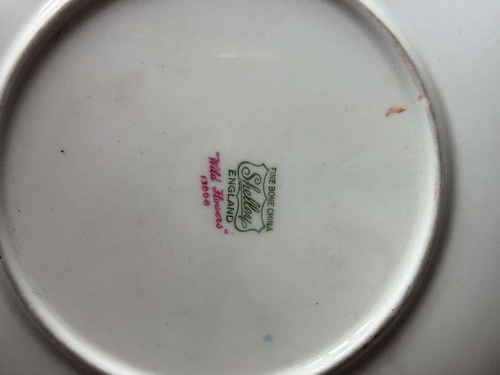 Shelley  “Wildflowers” Vintage Cake Plate