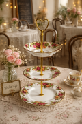 Royal Albert Old Country Roses 3 Tier Medium Cake Stand