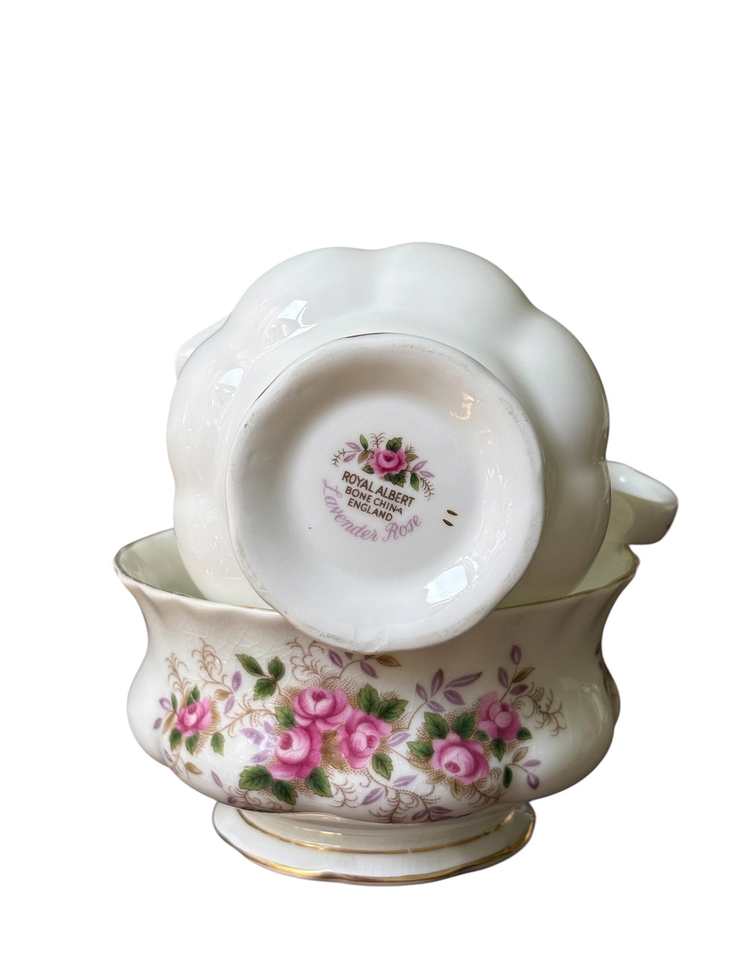 Royal Albert “Lavender Rose” Milk Jug & Sugar Bowl