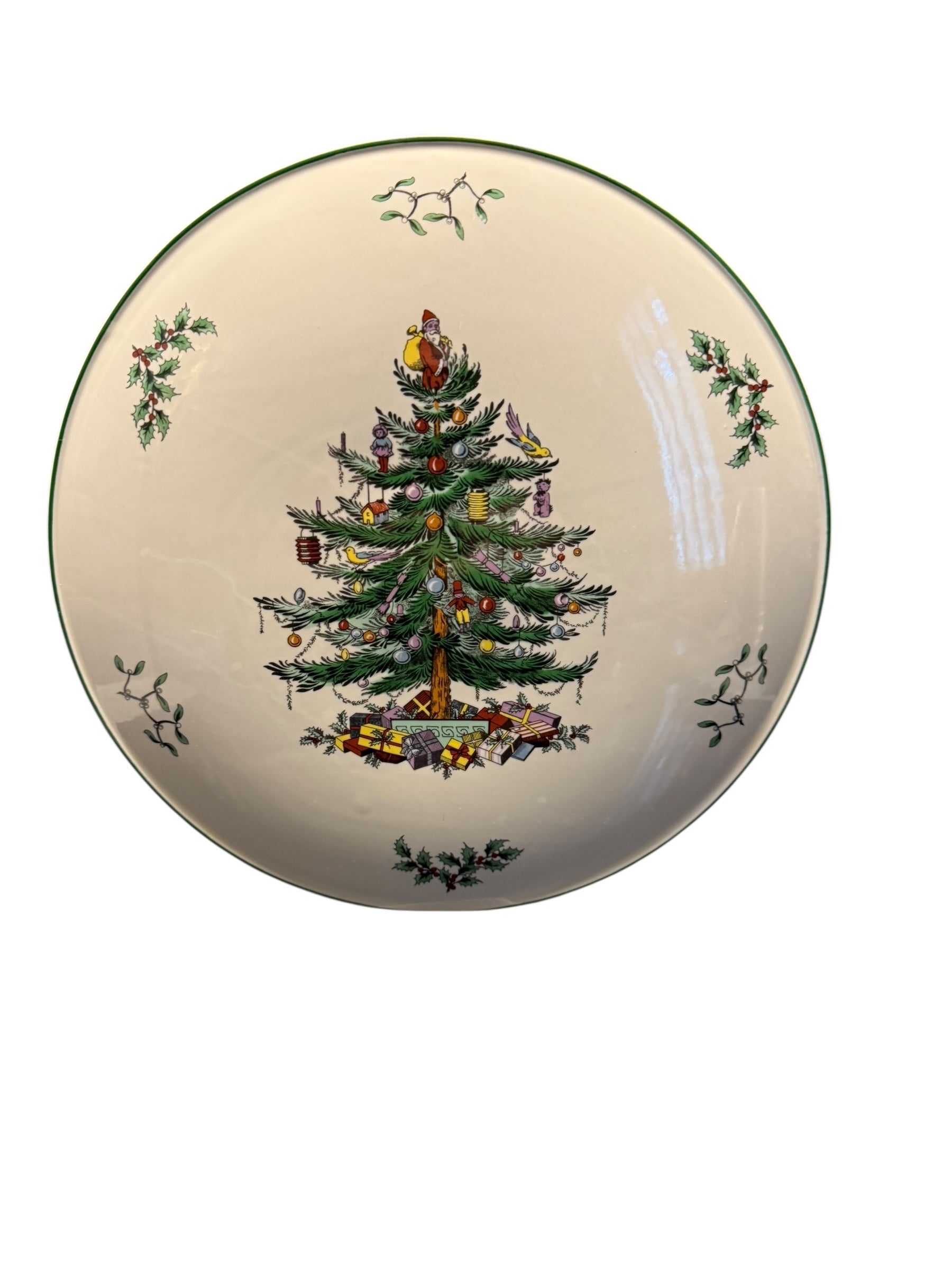 Spode. Large Christmas Domed Gateau Plate. image 4