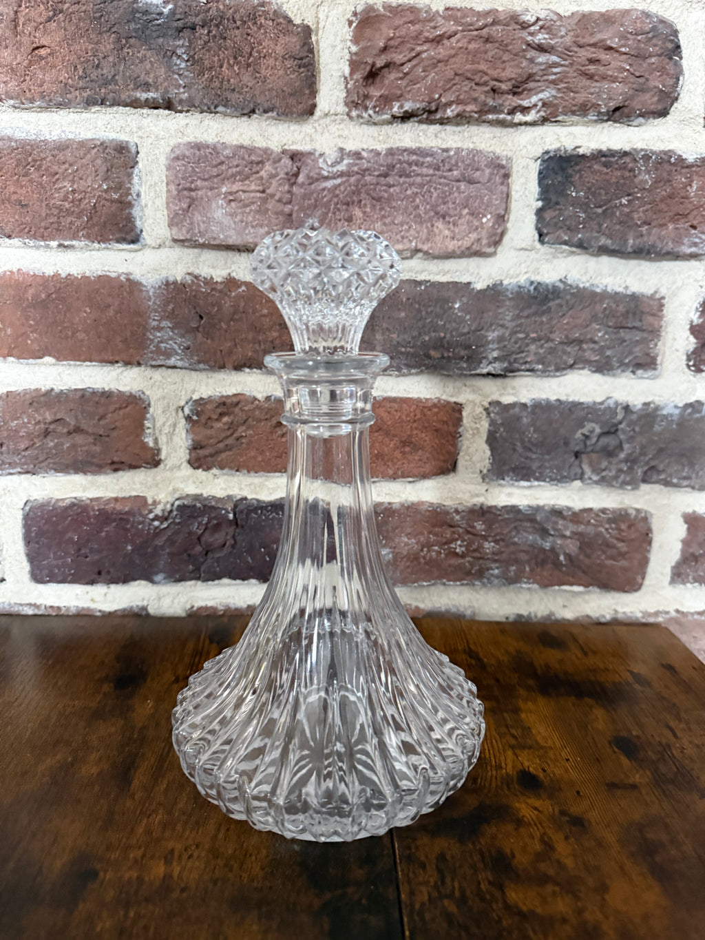 Vintage Crystal Glass Decanter  image 3