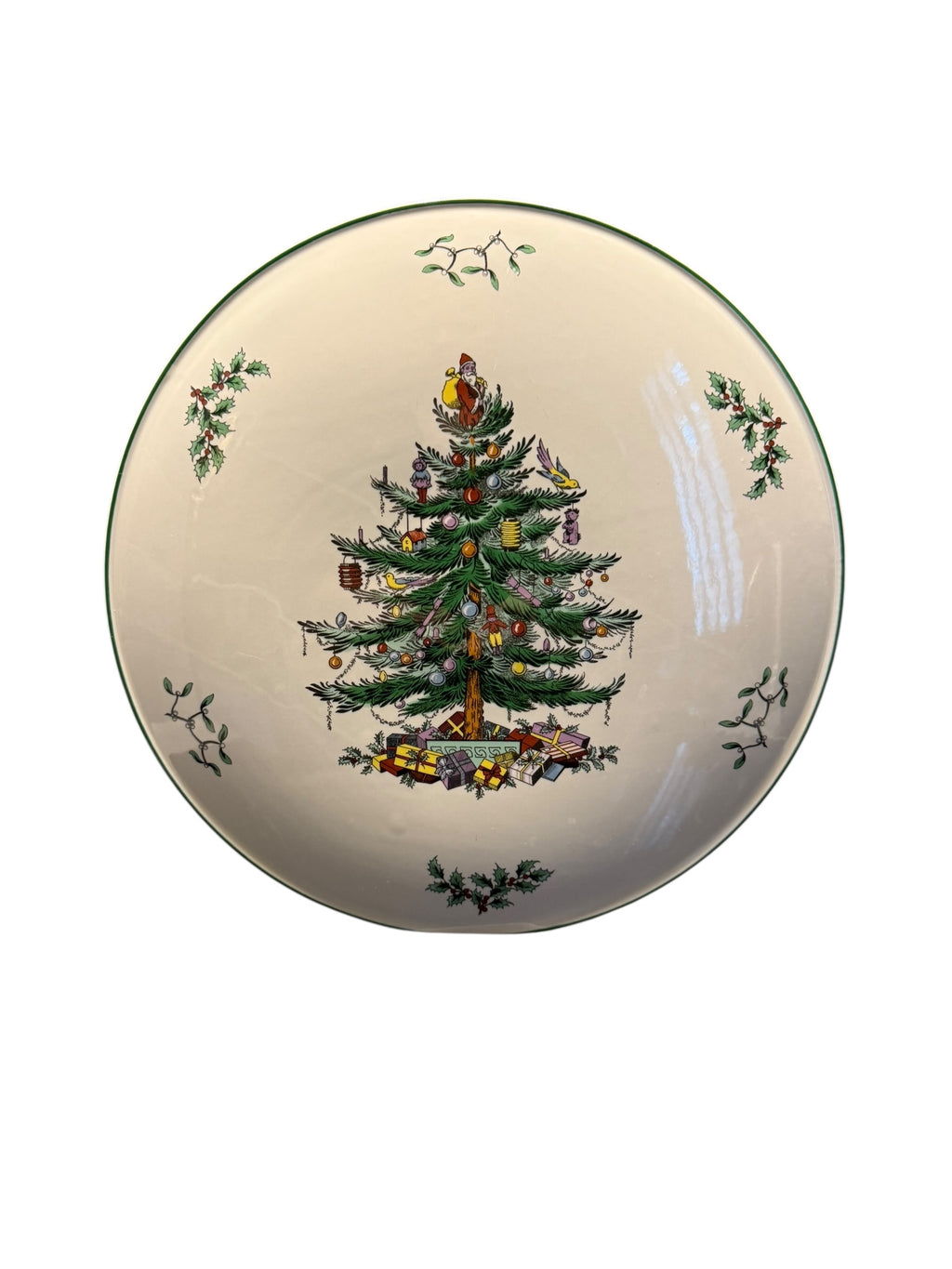 Spode. Large Christmas Domed Gateau Plate. image 1