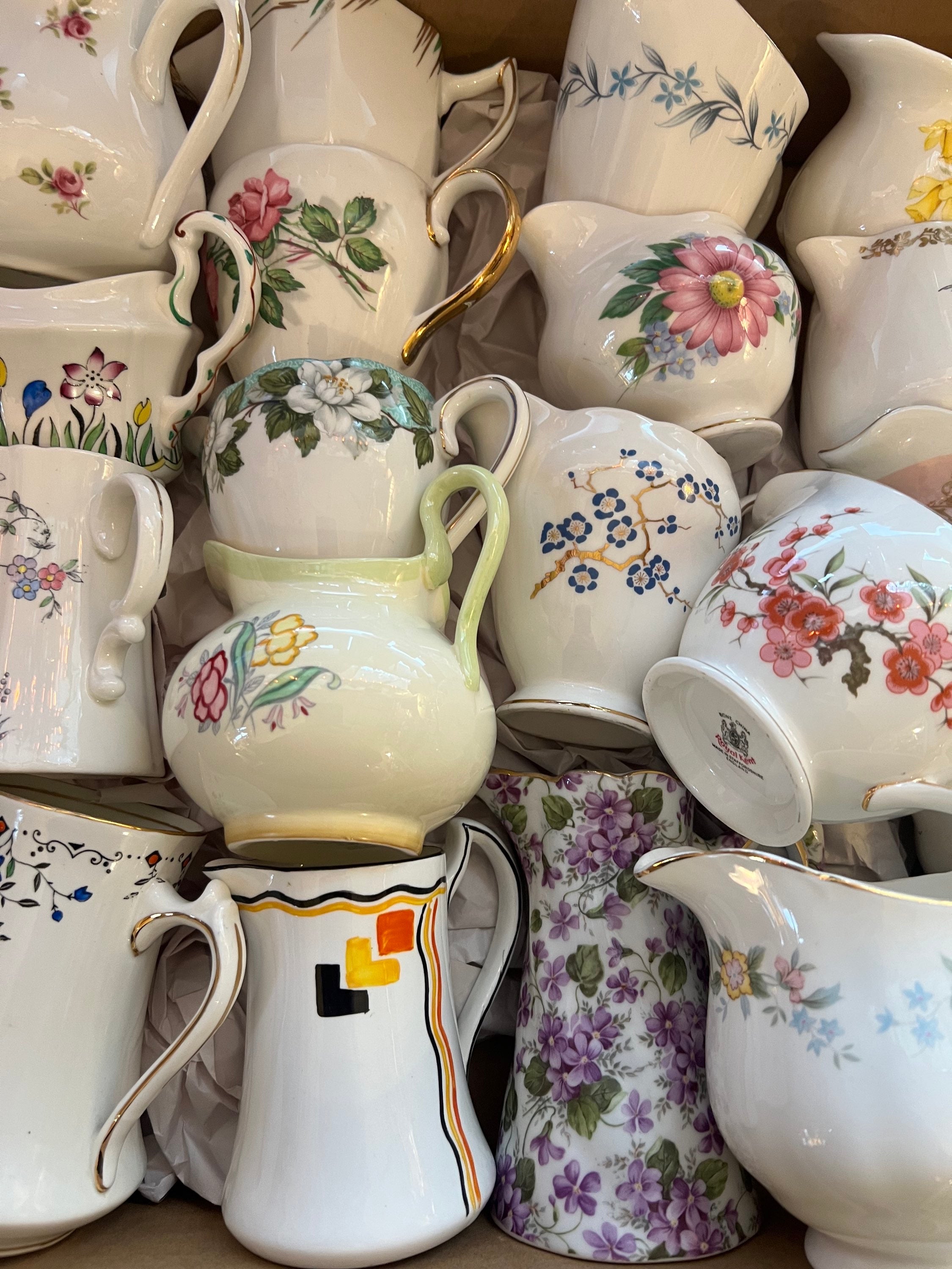 20 Mismatch China Creamer/Milk Jugs image 14