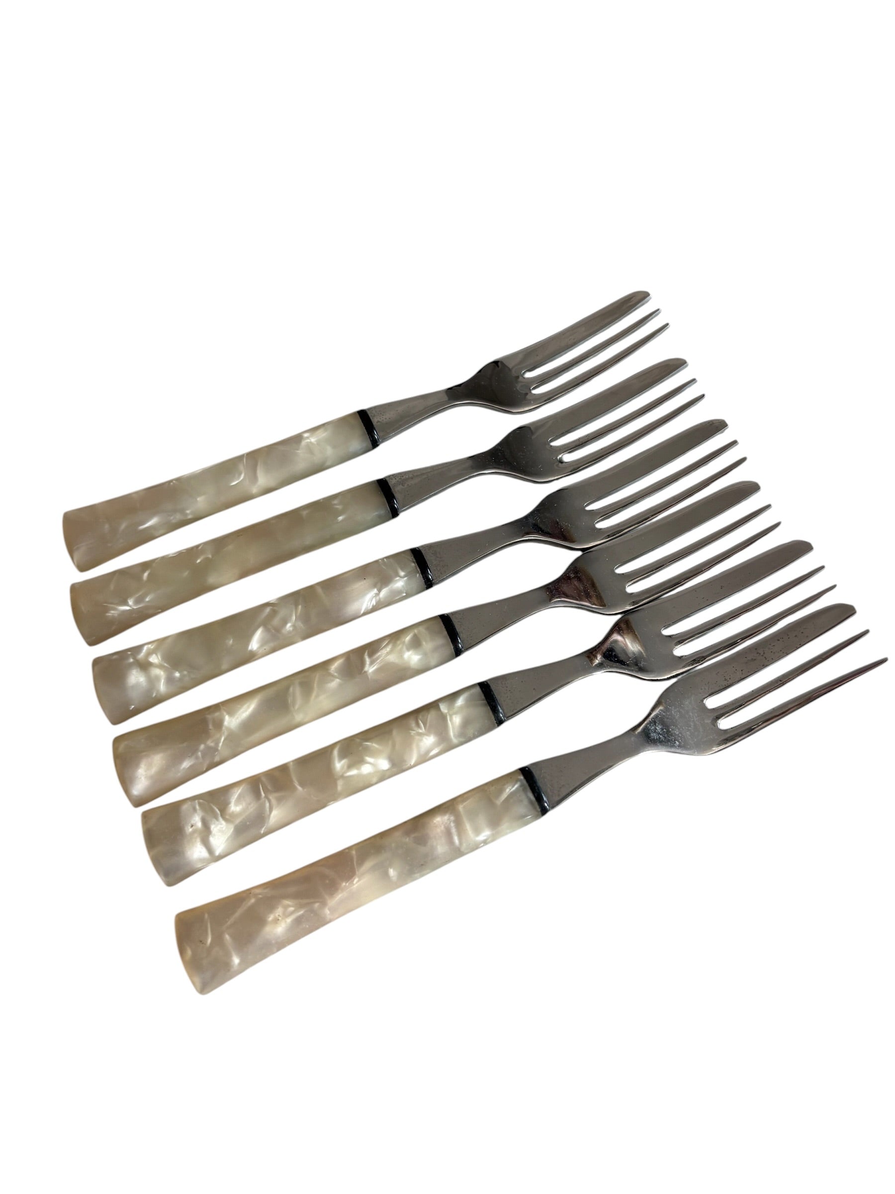 Mother of Pearl Set of 6 Cake Forks