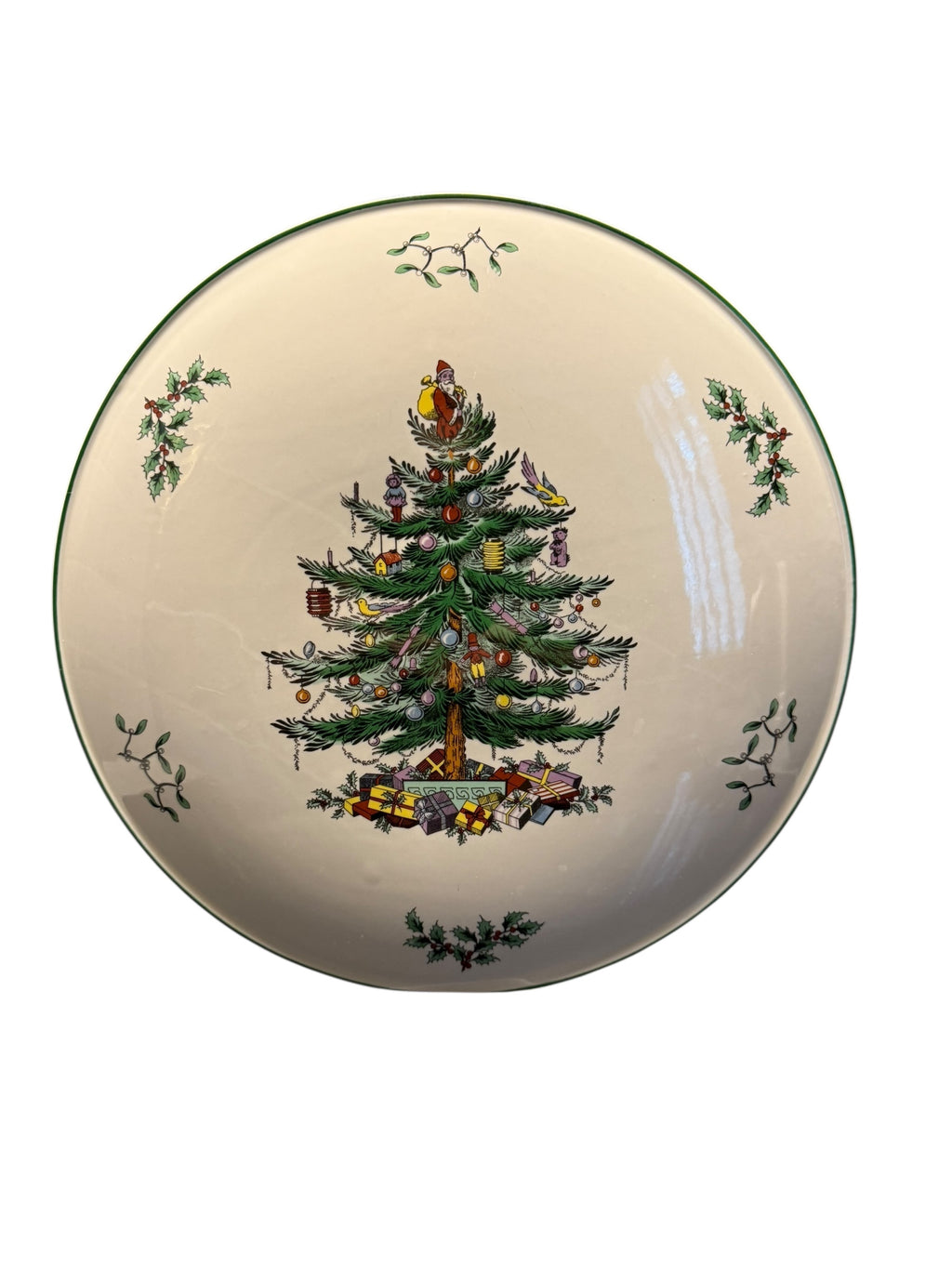 Spode. Large Christmas Domed Gateau Plate. image 2