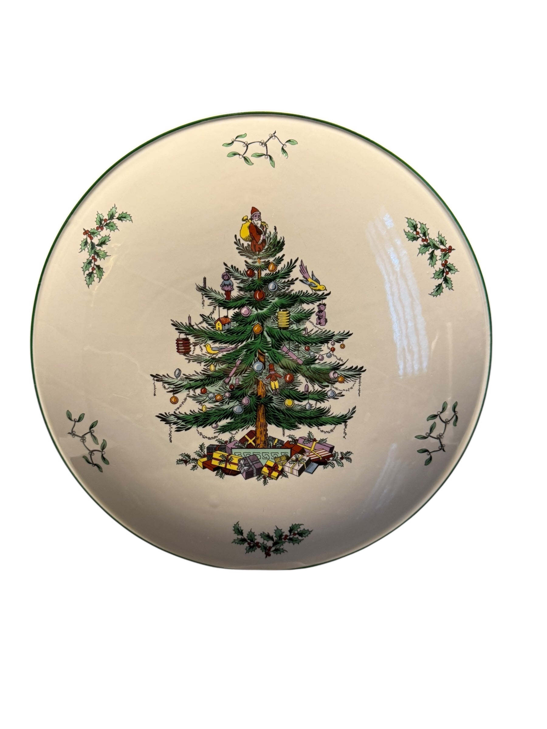 Spode. Large Christmas Domed Gateau Plate. image 2