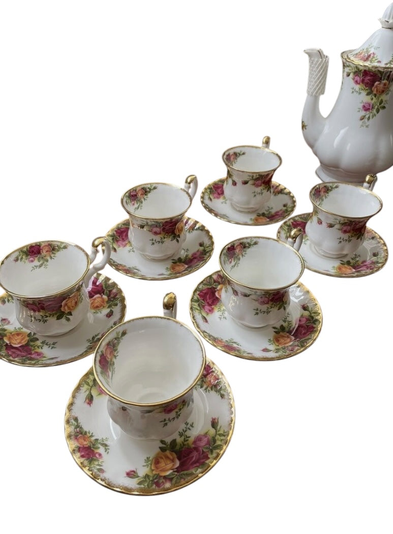 Royal Albert Old Country Roses Coffee Set image 3