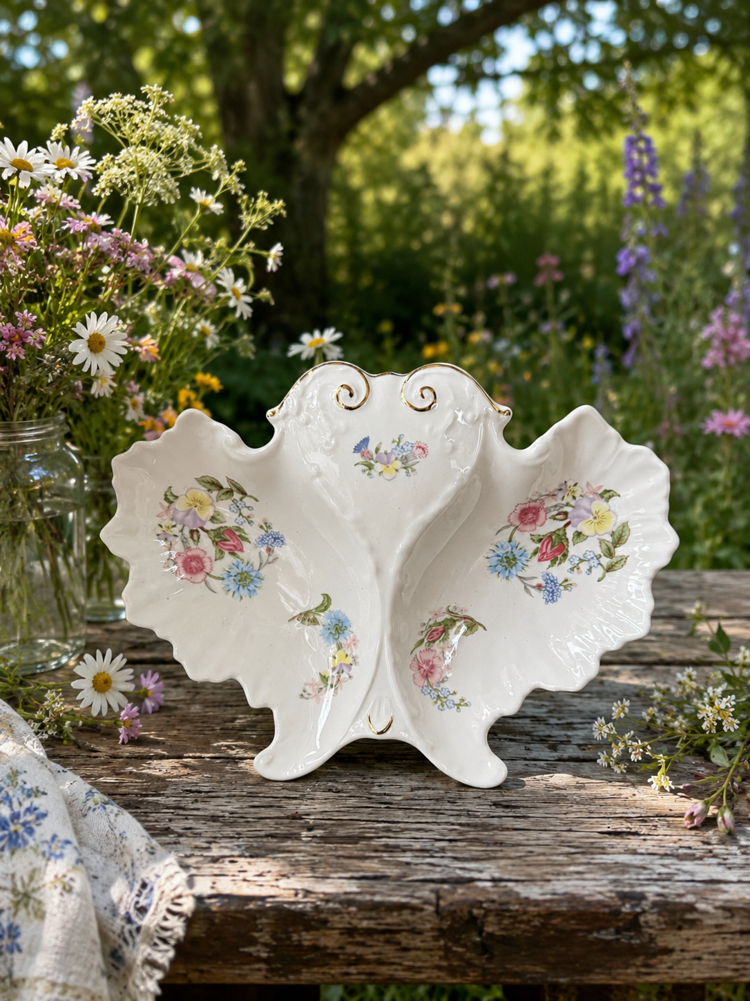 Aynsley “Wild Tudor” Trinket Dish