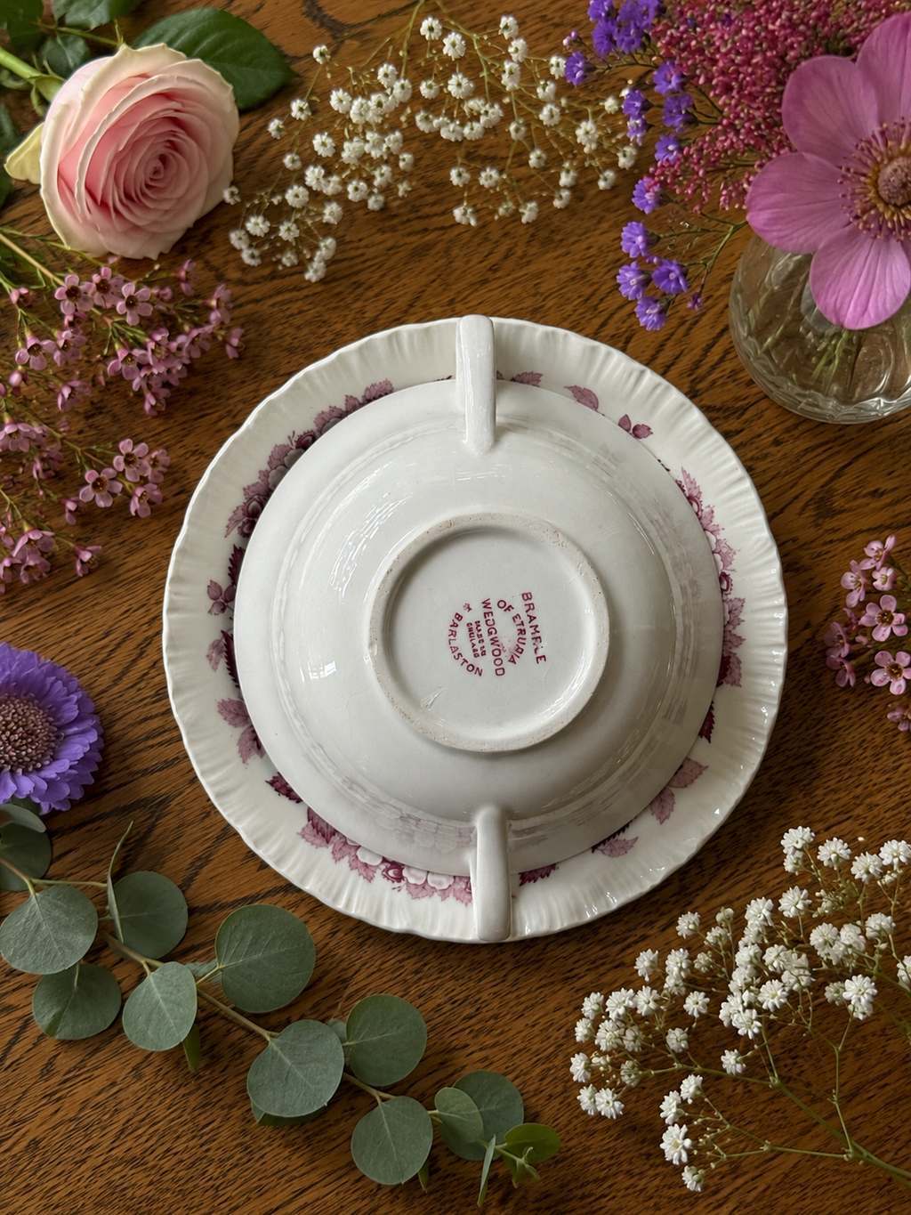 Set of 6 Wedgwood Soup Coupes with Plates
