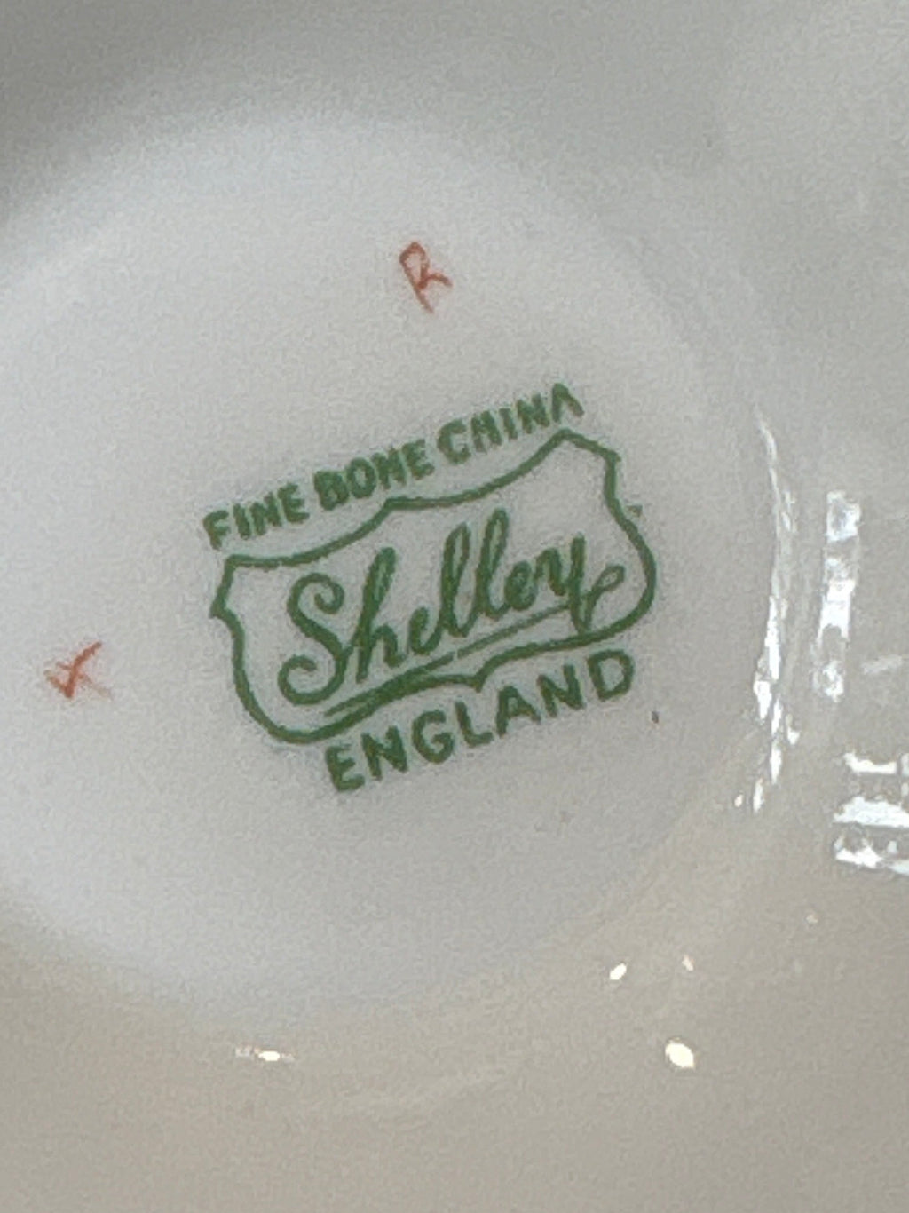 Set of 5 Shelley Soup Coupes with Saucers