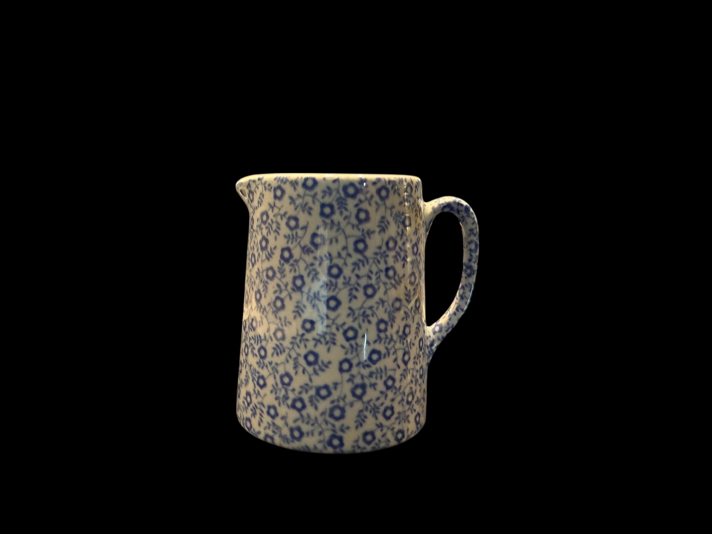 Burleigh ceramics. Felicity. Blue floral milk jug image 2