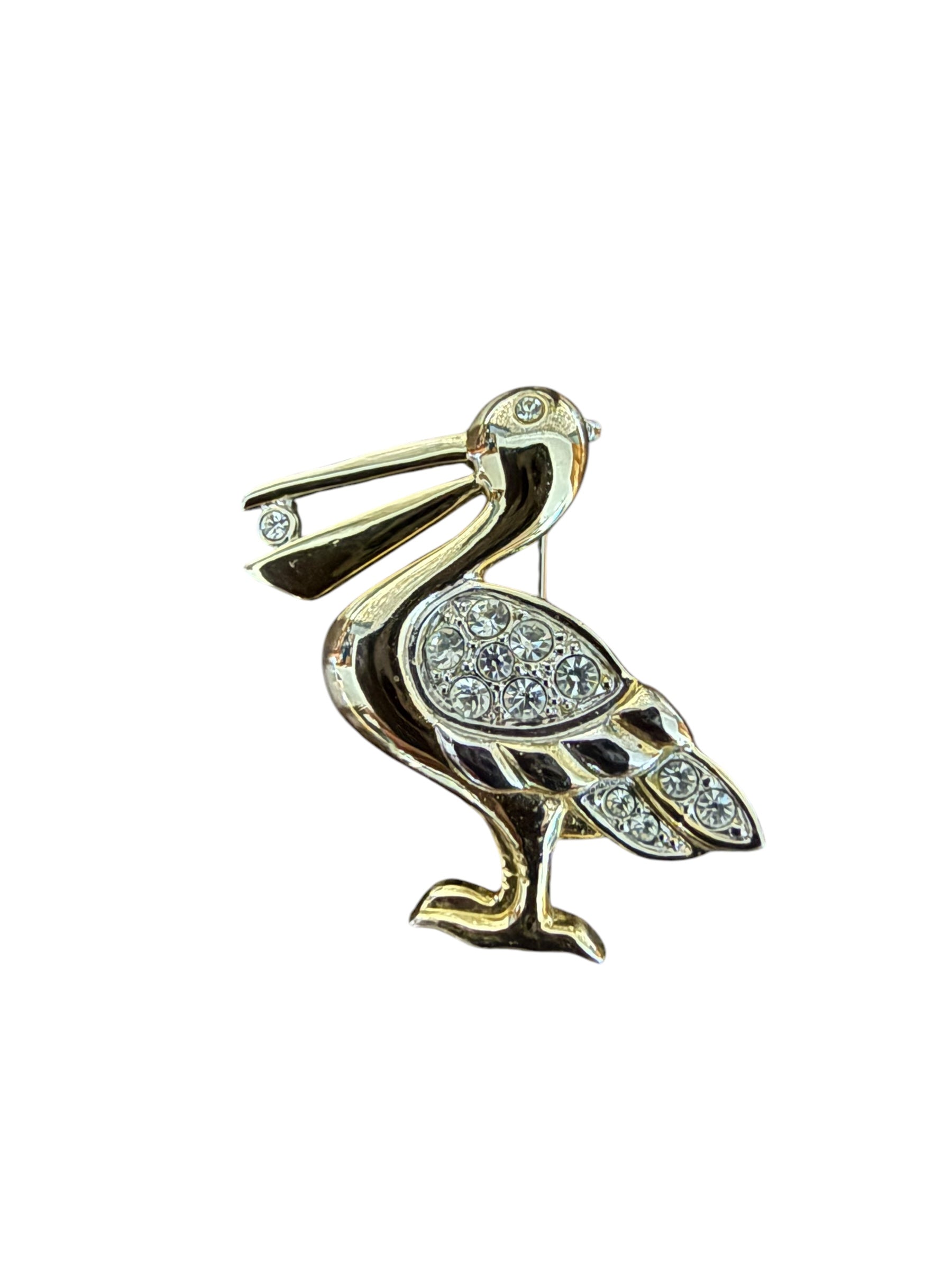 Vintage Brooch. Pelican image 1