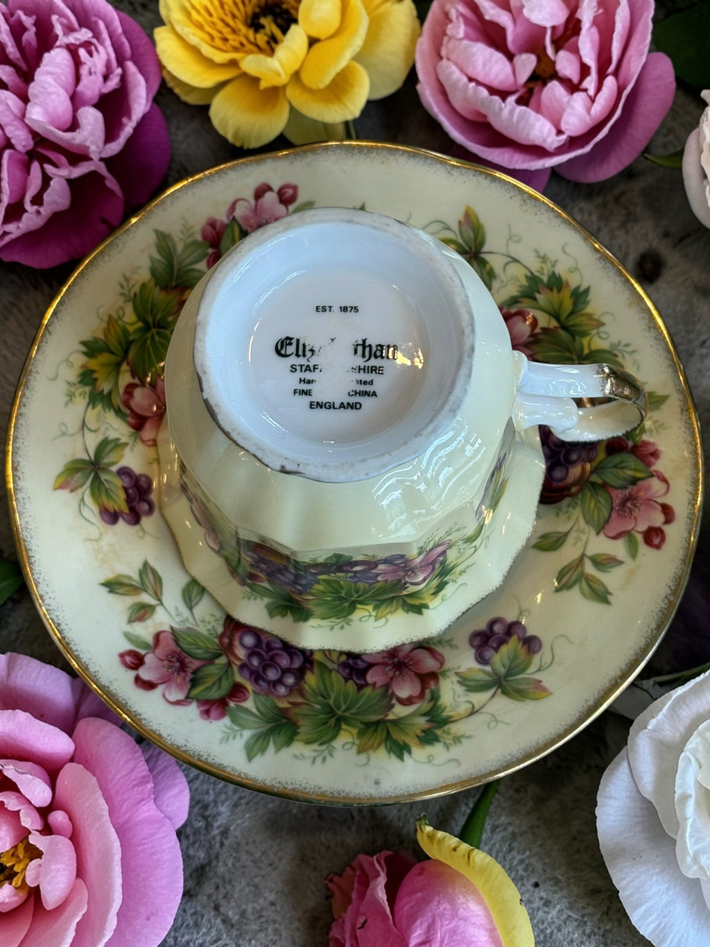 Elizabethan Staffordshire Hand Painted Duo  image 2