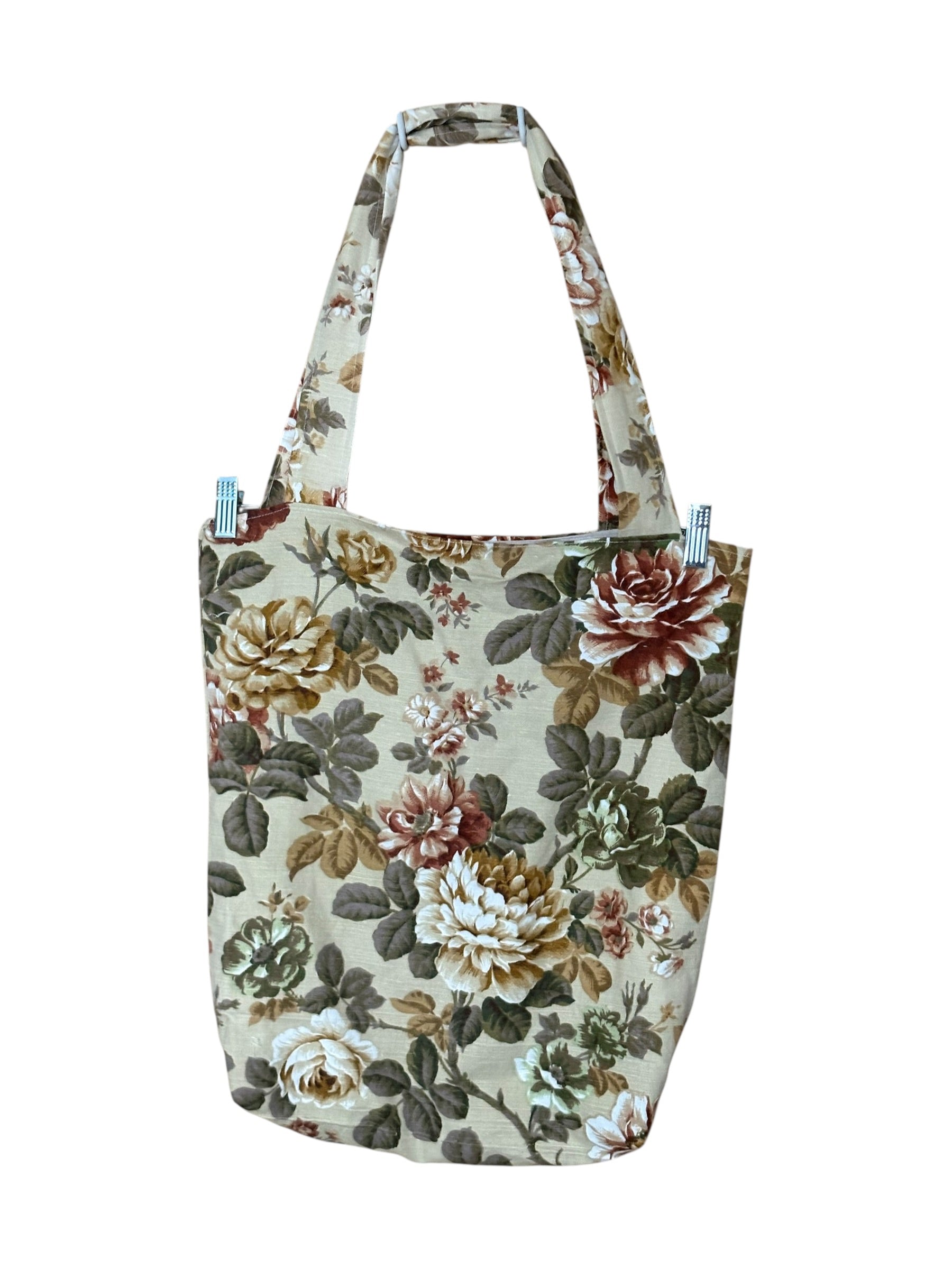 Handmade Vintage Rose Design Tote image 0