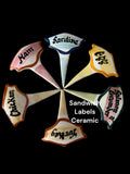 Funky ceramic sandwich labels image 0