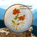 Large Gateau Plate. Poppies image 0