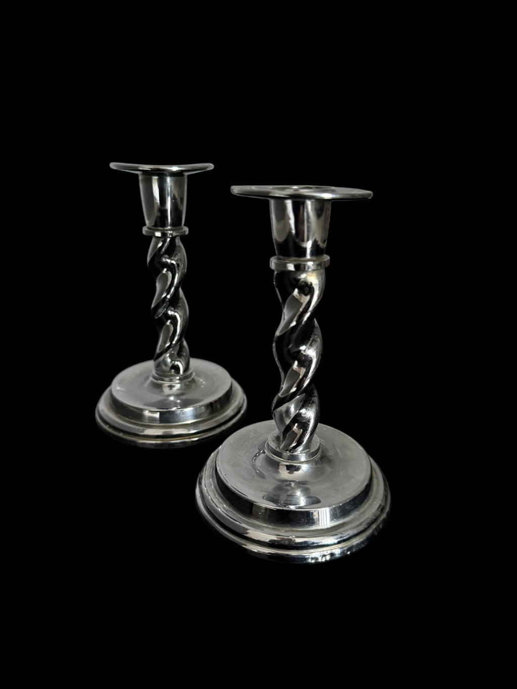 Pair of Heavy Quality Candlesticks image 5