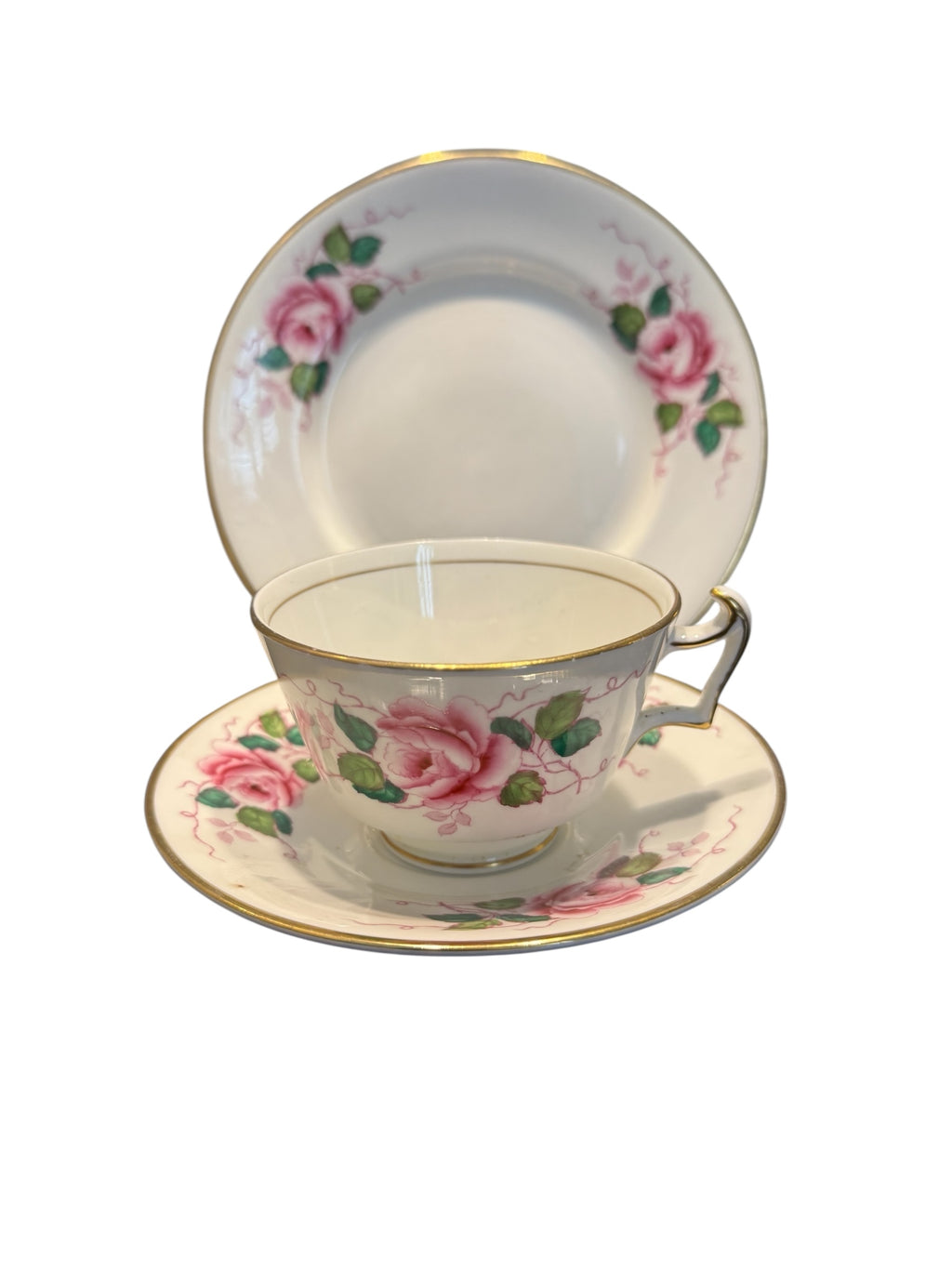 Antique teacup trio. Hancocks Of England image 1