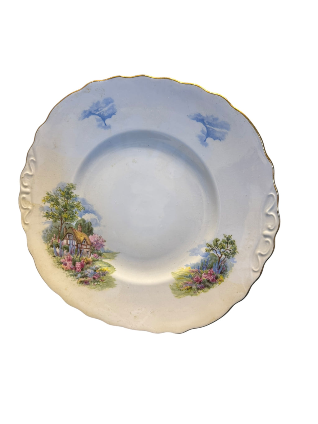 Large Cottage Design Cake Plate image 1