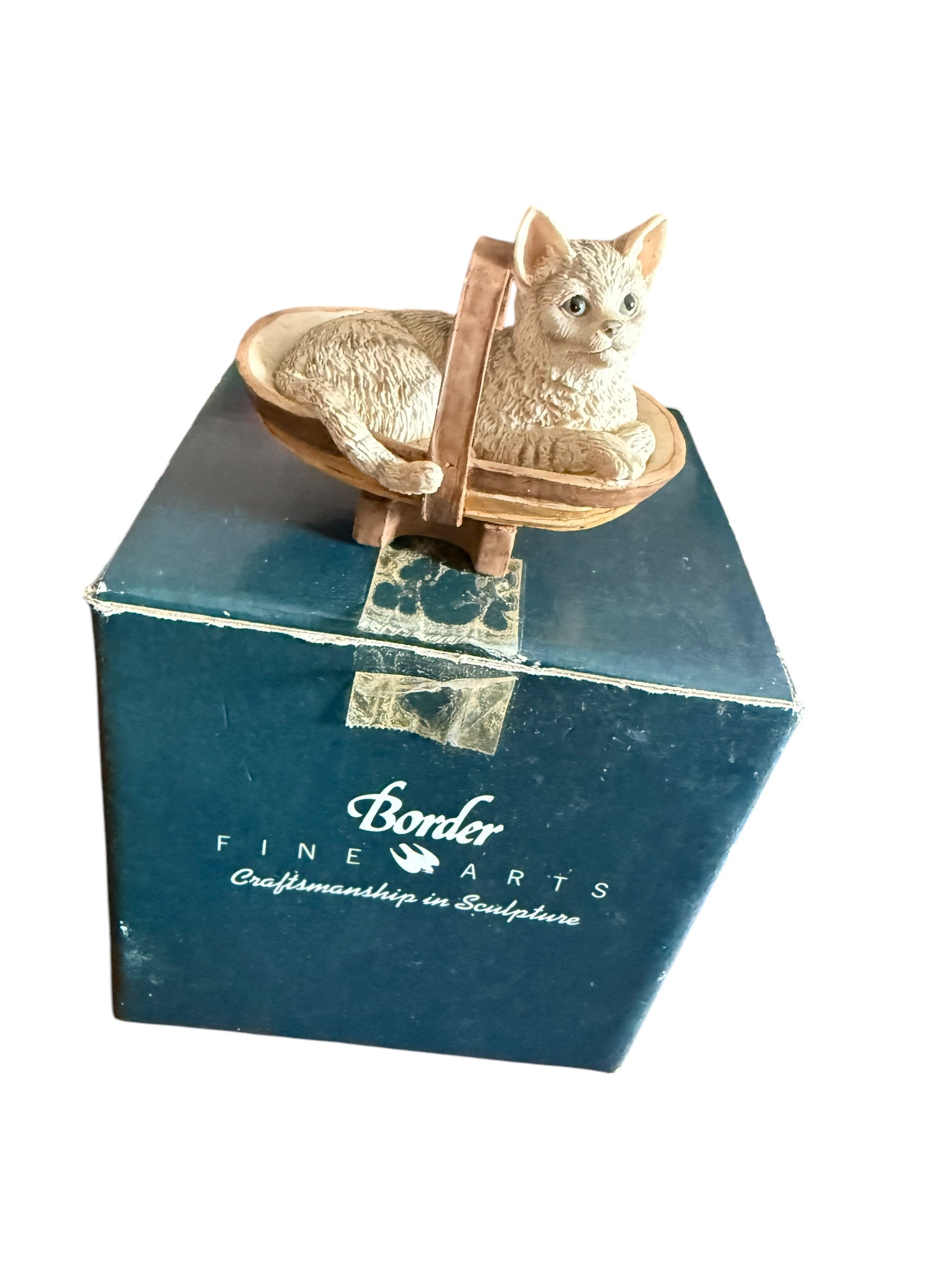 Border Fine Arts. Cat in Basket image 3
