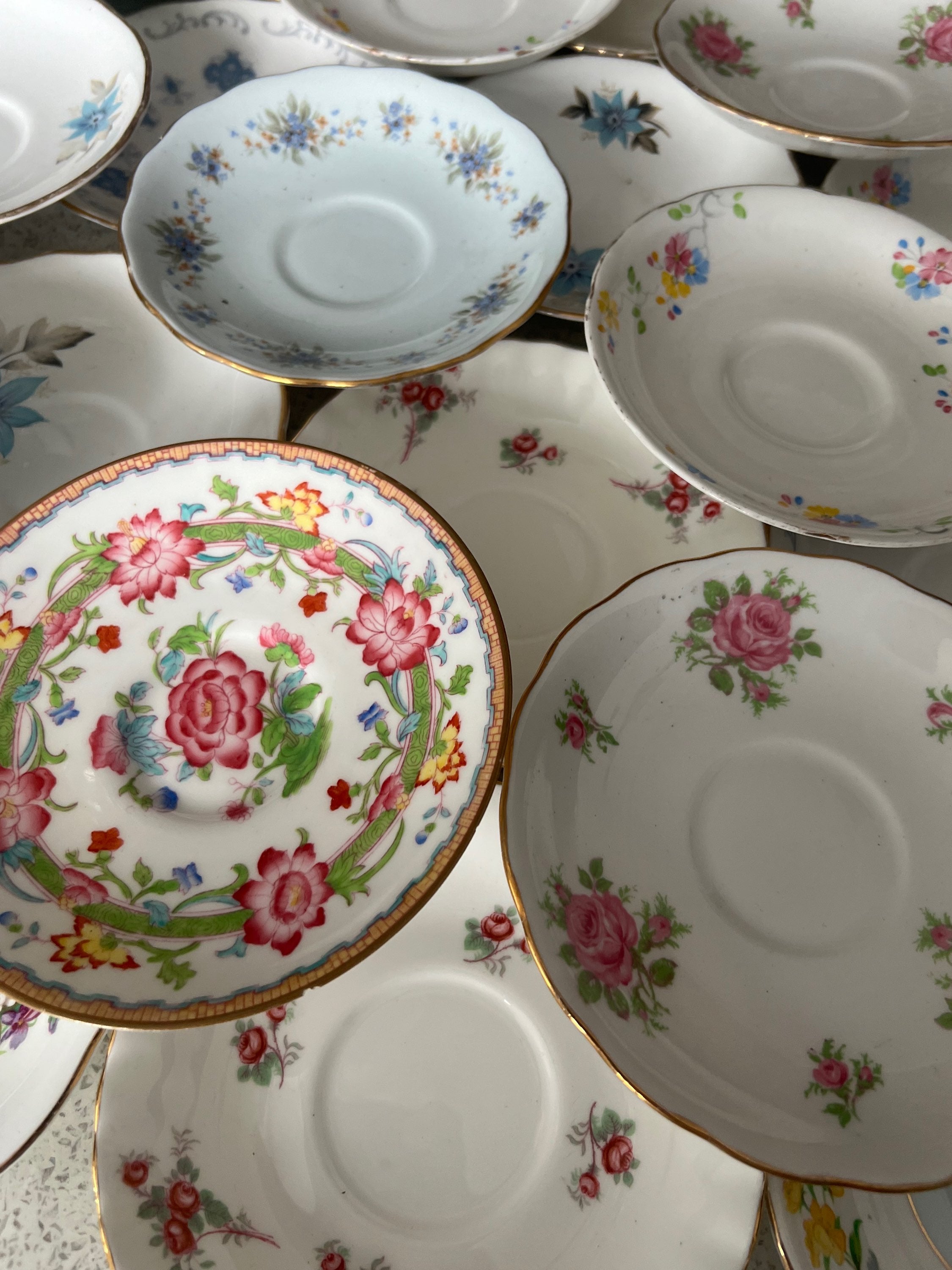 X 50 Vintage China Saucers.  image 5
