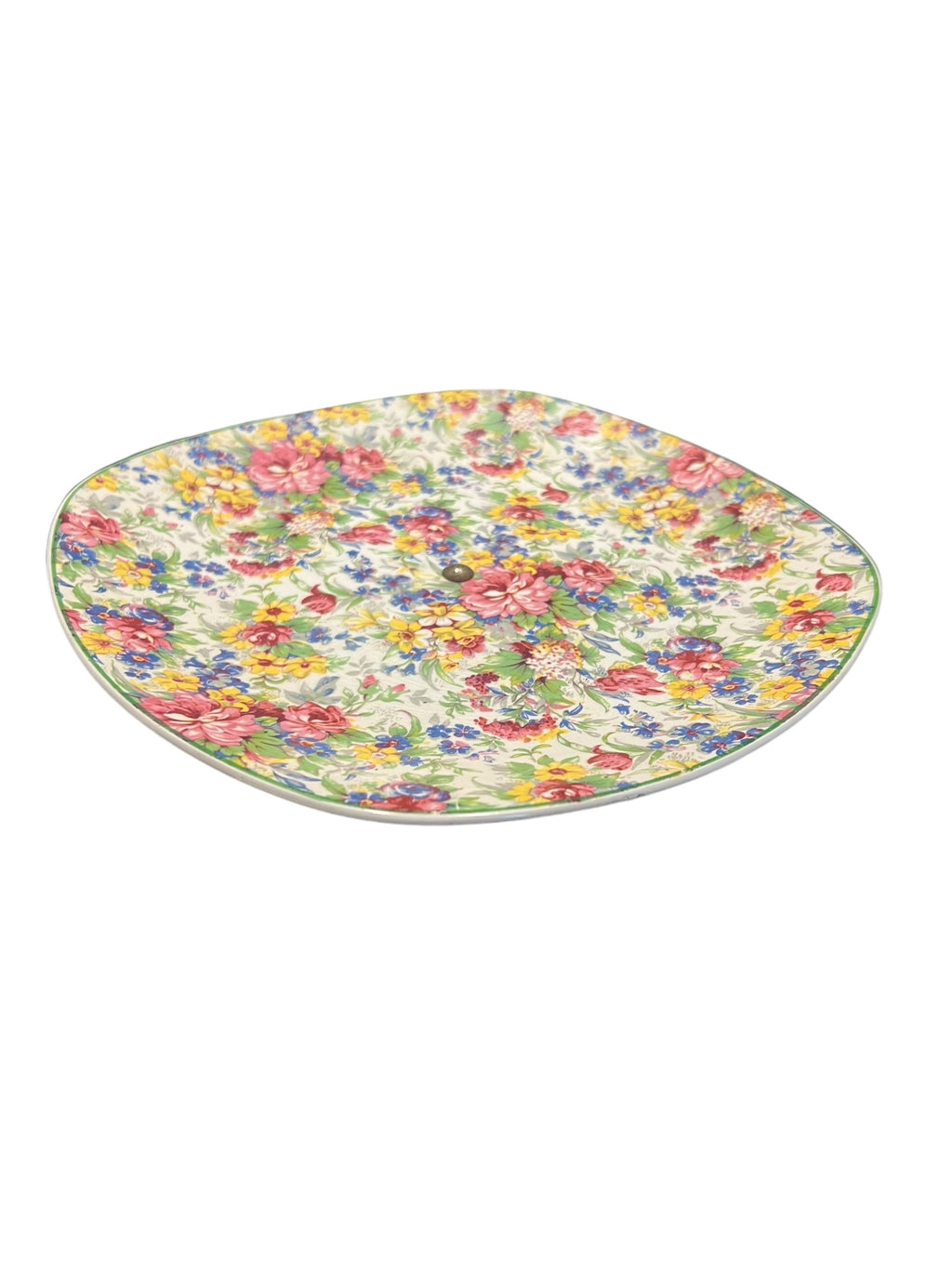 Single Pedestal Cake Stand. Chintz image 4