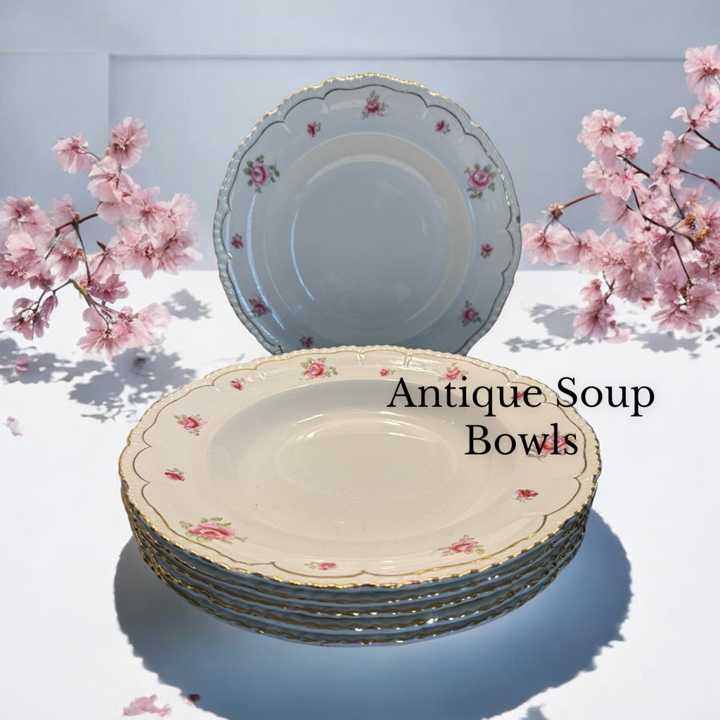 John Maddock & Son. Antique soup bowls. Set 6 image 0