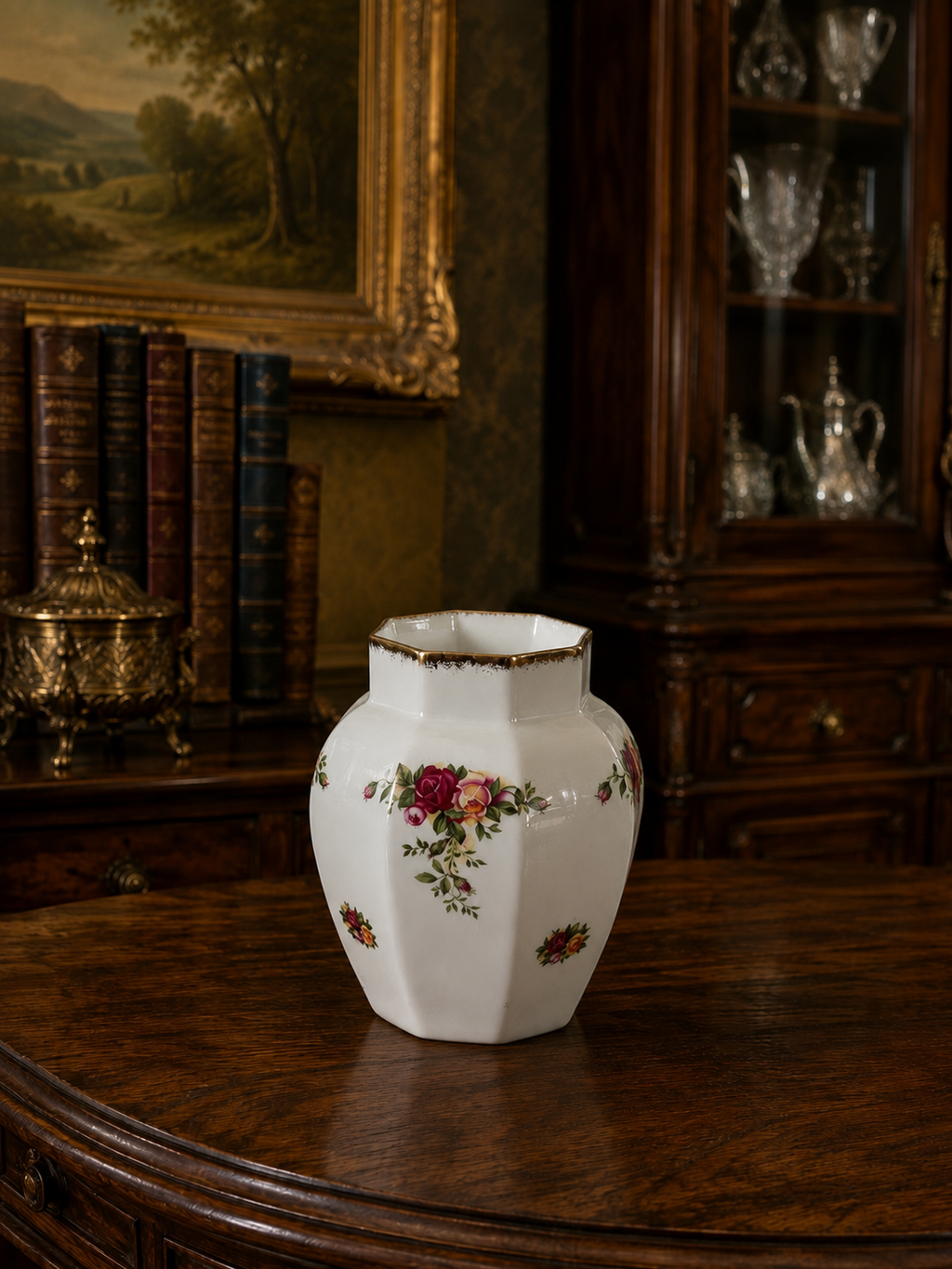 Set of 3 Royal Albert Old Country Roses 2nd Quality Vases
