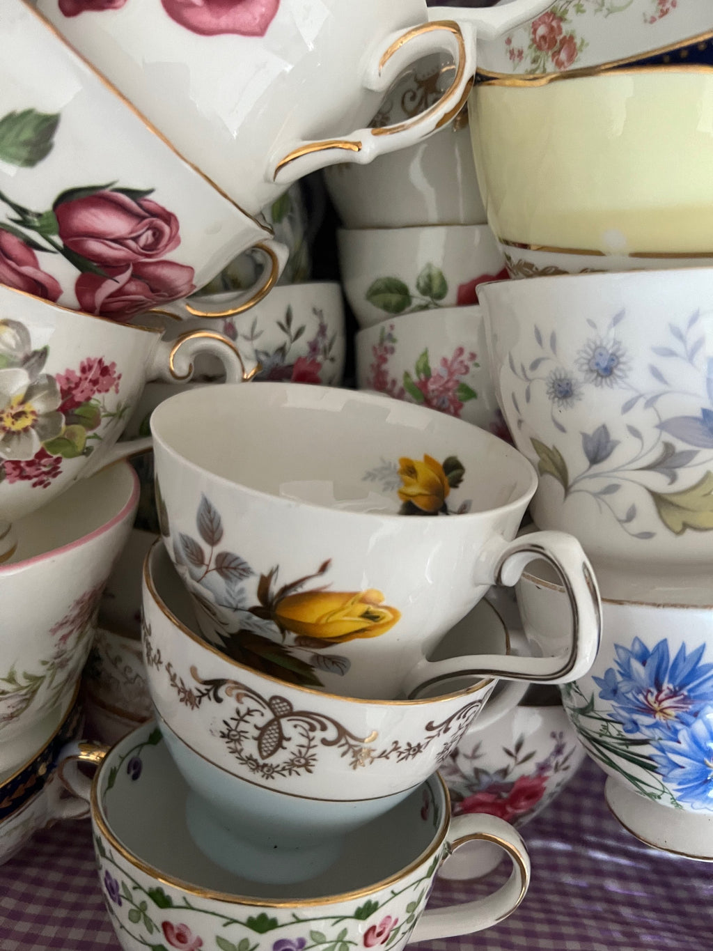 30 Vintage China Teacups. NO SAUCERS image 10