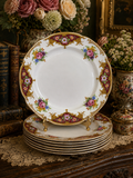 Set of 6 Burslem Dinner Plates