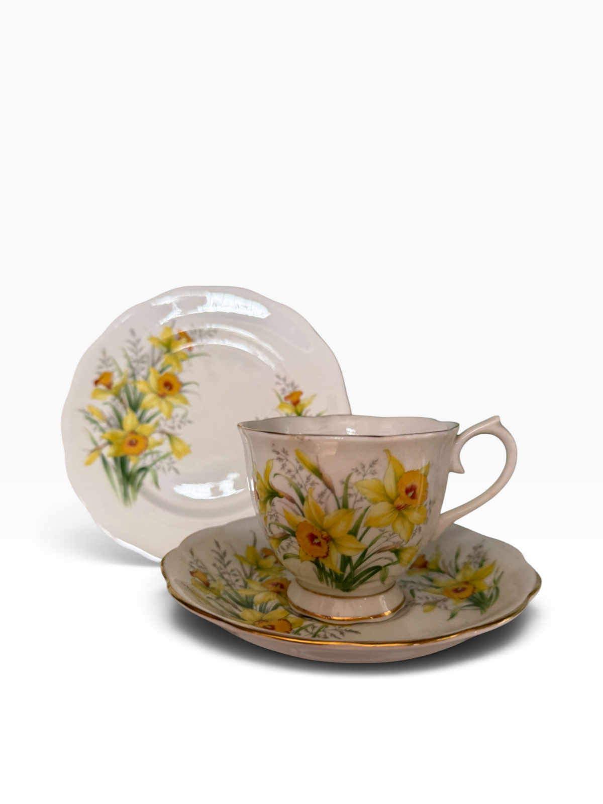 Royal Albert. Daffodil. Trio.