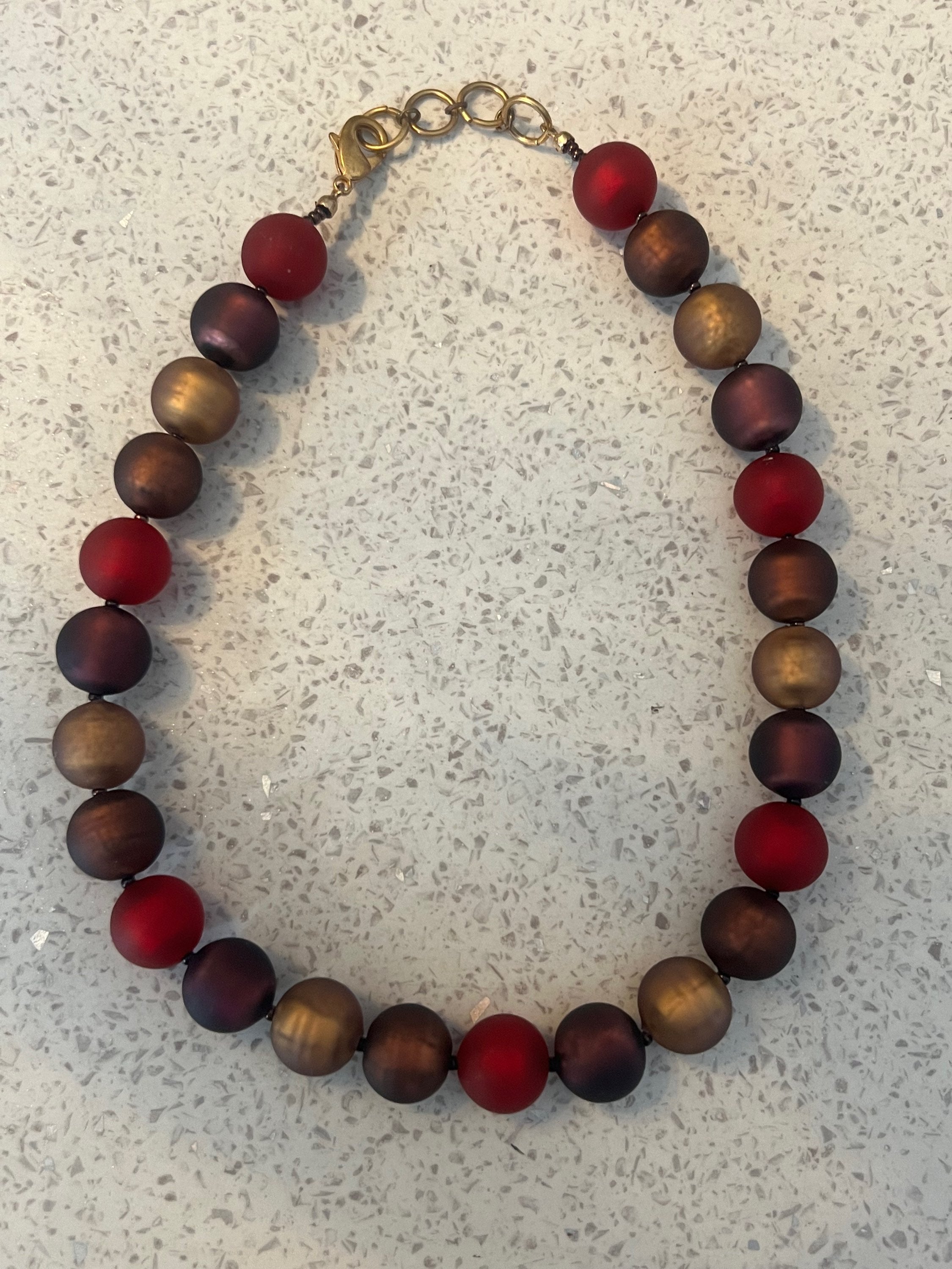 Quality beaded necklace.  image 7