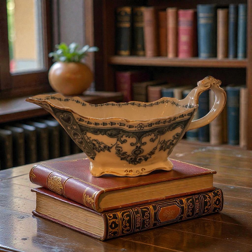 Antique China sauce boat image 0