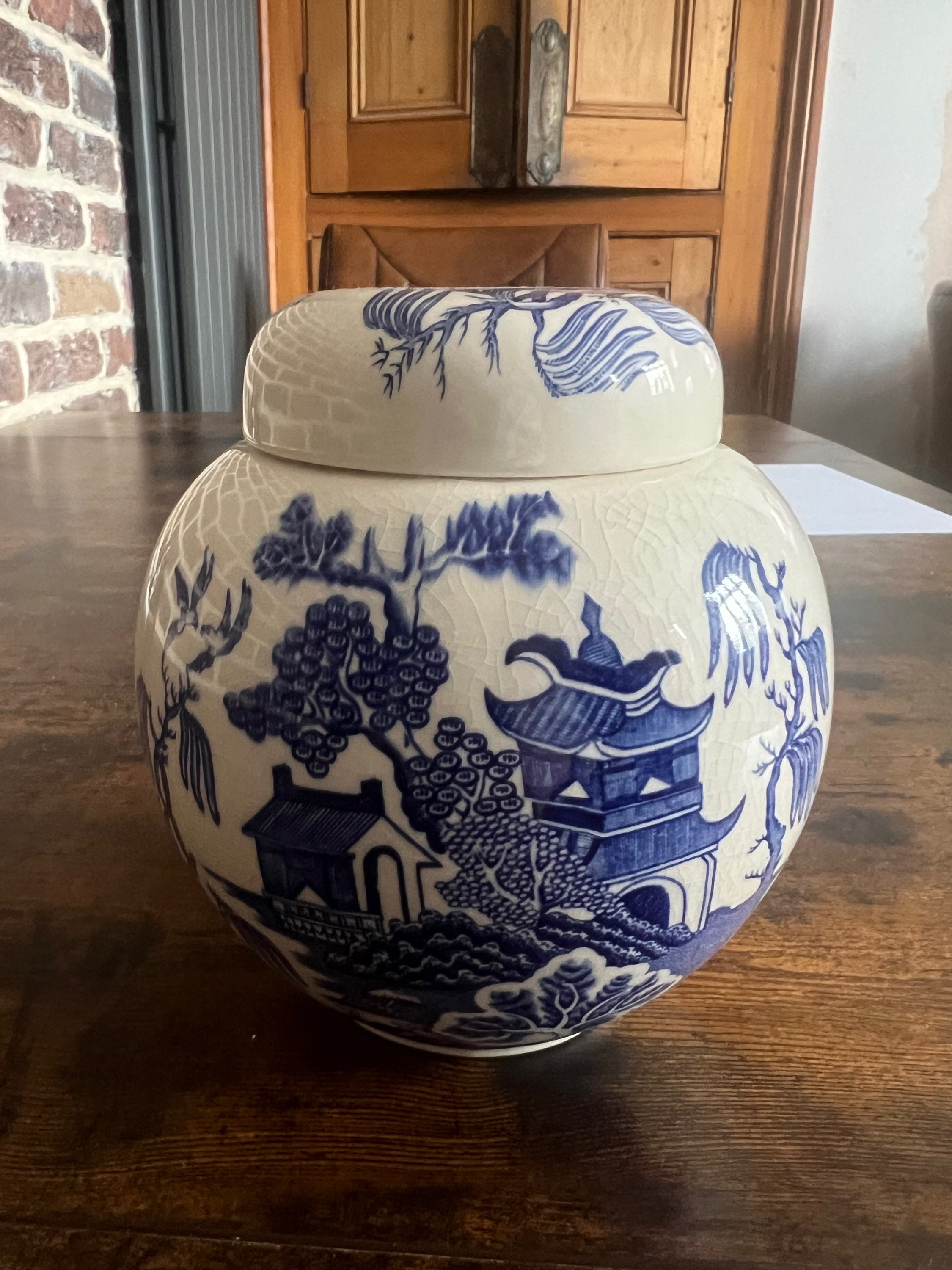 Masons. Old Willow Ginger Jar image 5