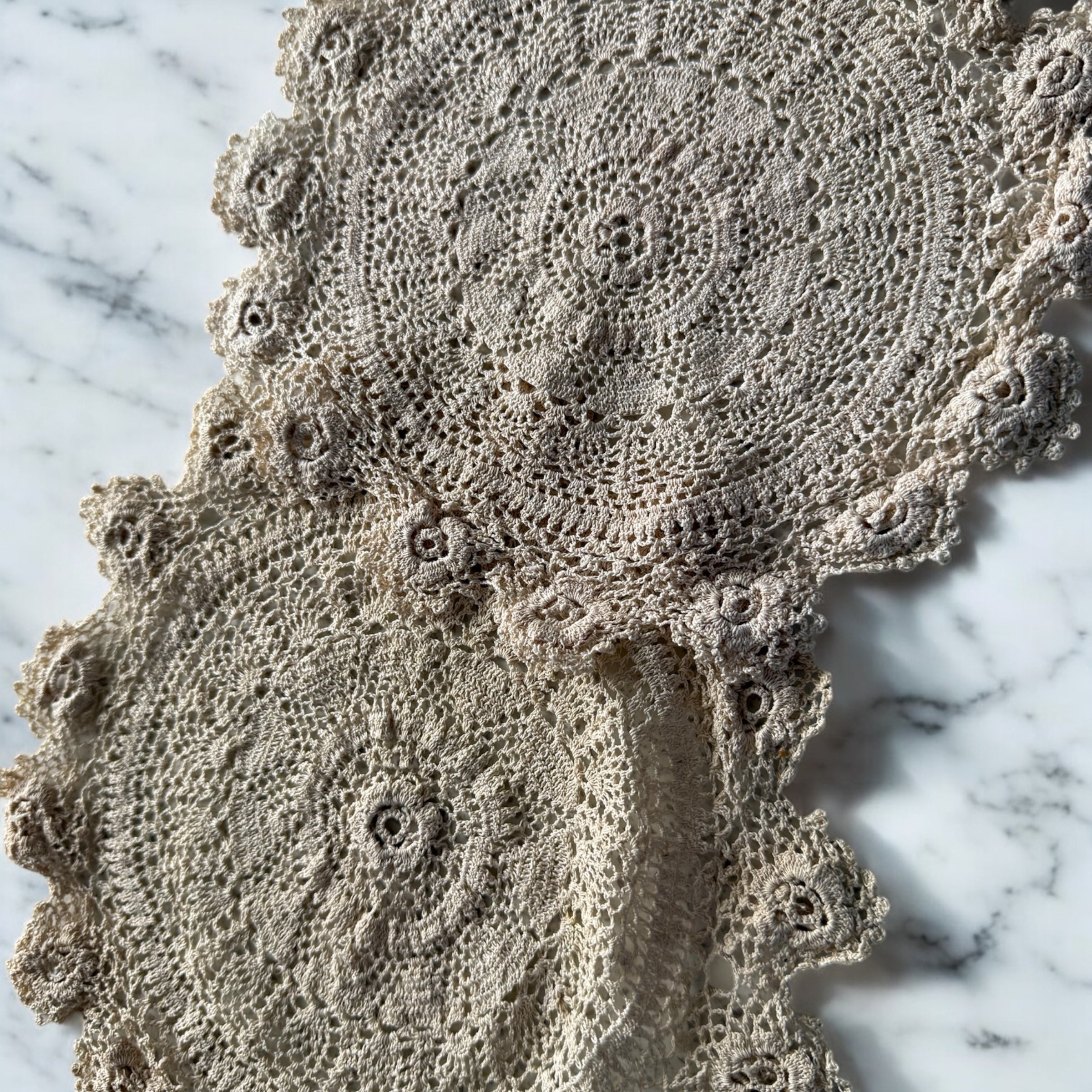 2 Matching vintage doilies.  image 0