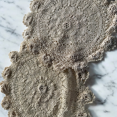 2 Matching vintage doilies.  image 0