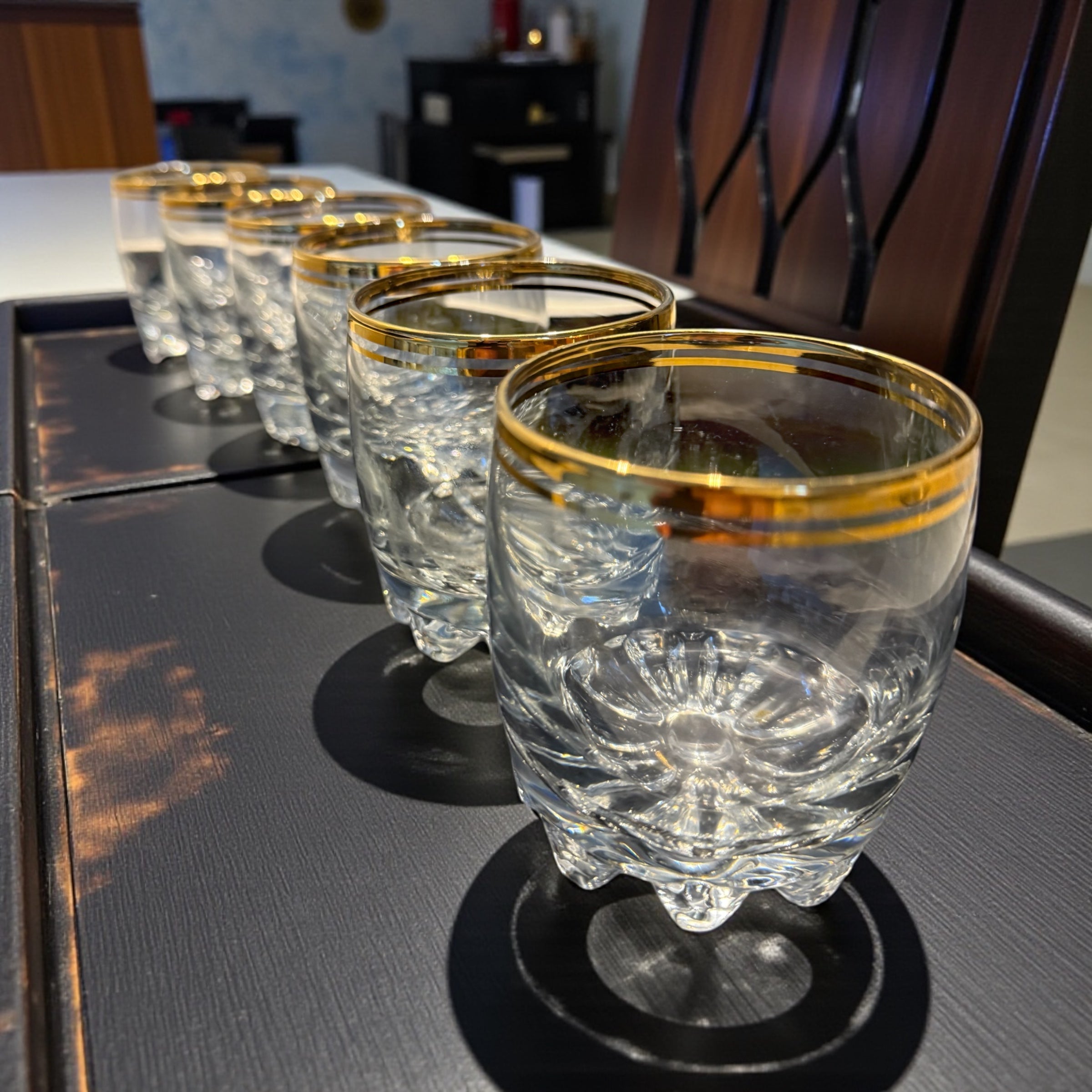 Vintage Whiskey Tumbler Glasses. Set 6 image 0