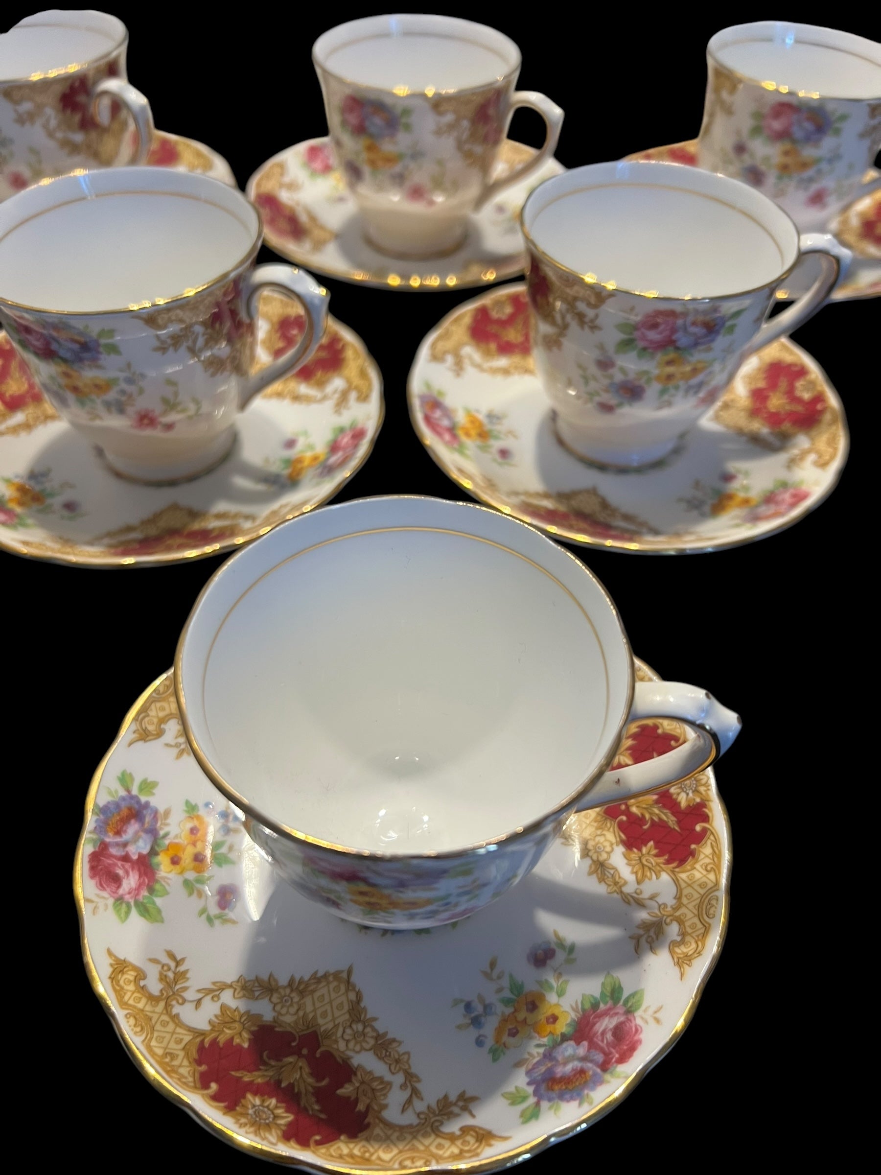 6 Coffee Demitasse cups & saucers image 4