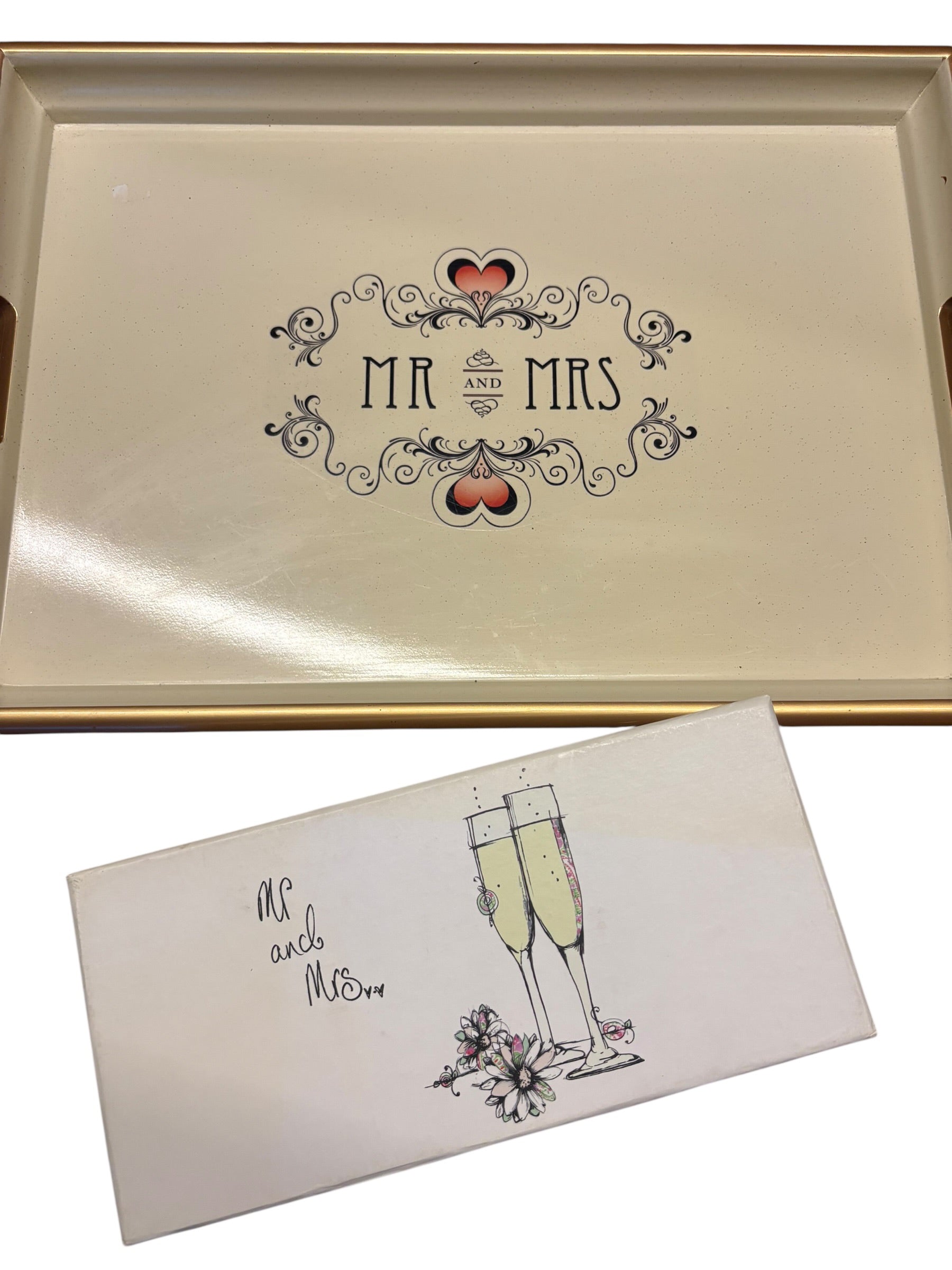 Mr & Mrs Tray and Mugs - Wedding Gift  image 4