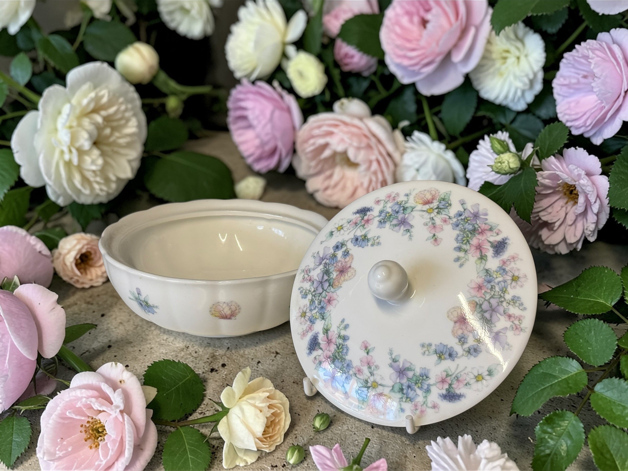 Wedgwood “Angela” Trinket Dish with Lid  image 1