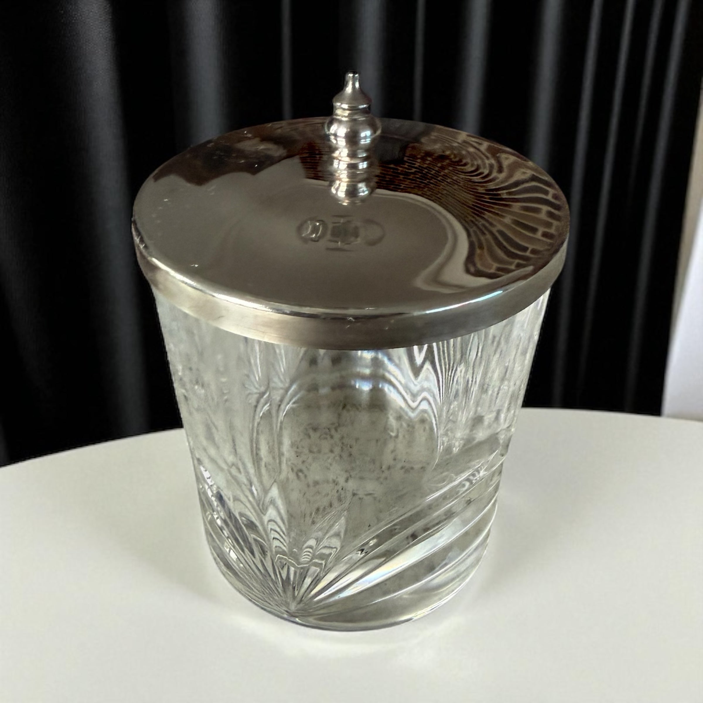 Vintage Glass Storage Pot image 0
